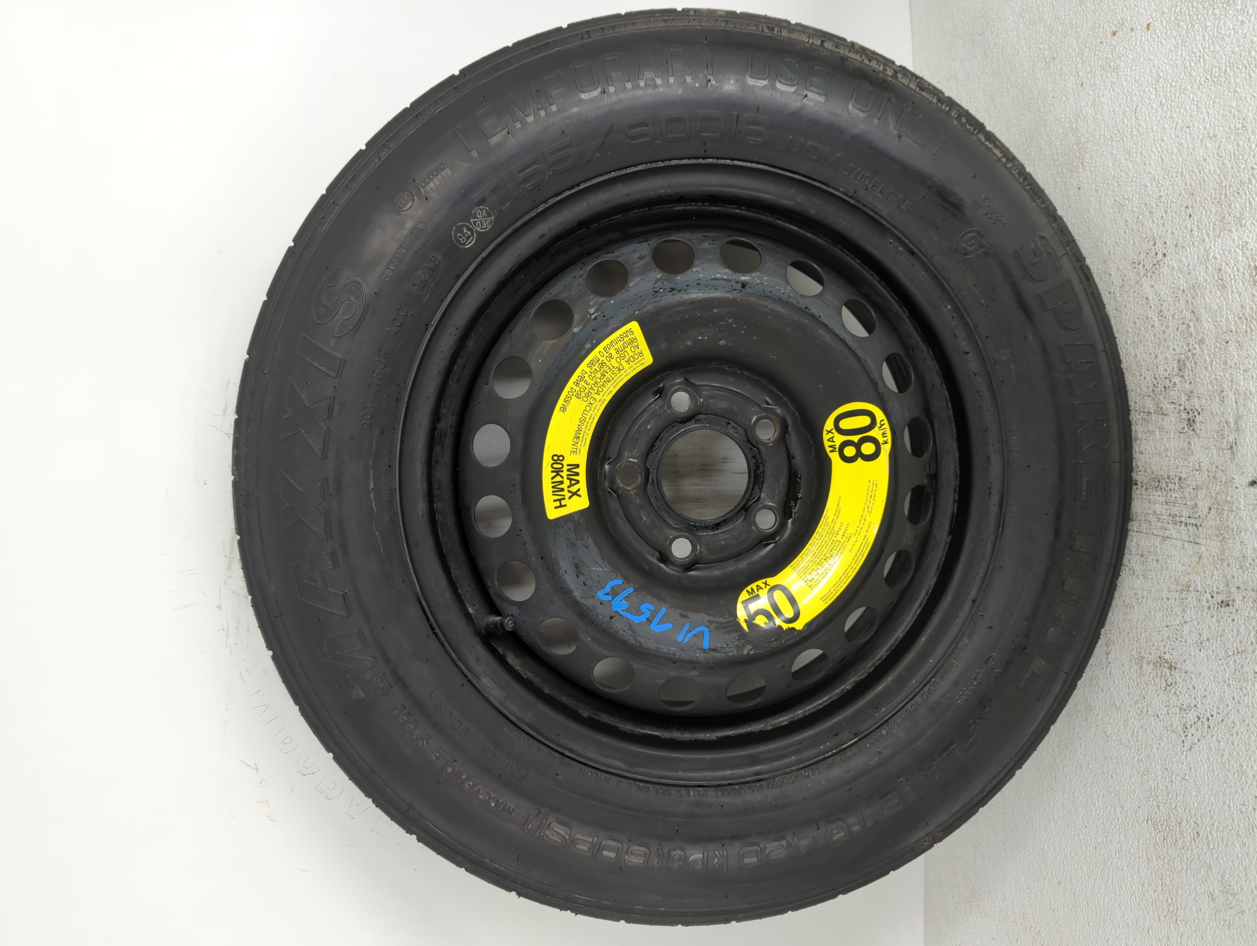 Picture of 2006-2015 Hyundai Tucson Spare Donut Tire Wheel Rim Oem 784738