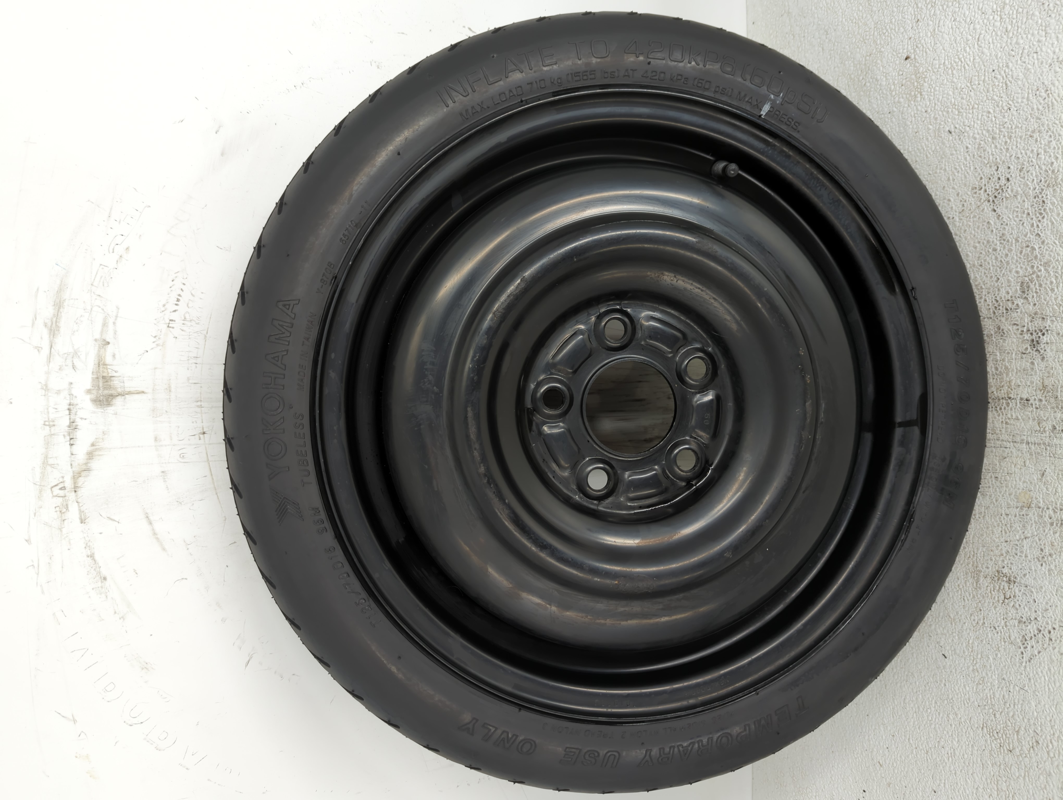 Picture of 2014-2018 Mazda 3 Spare Donut Tire Wheel Rim Oem 784759