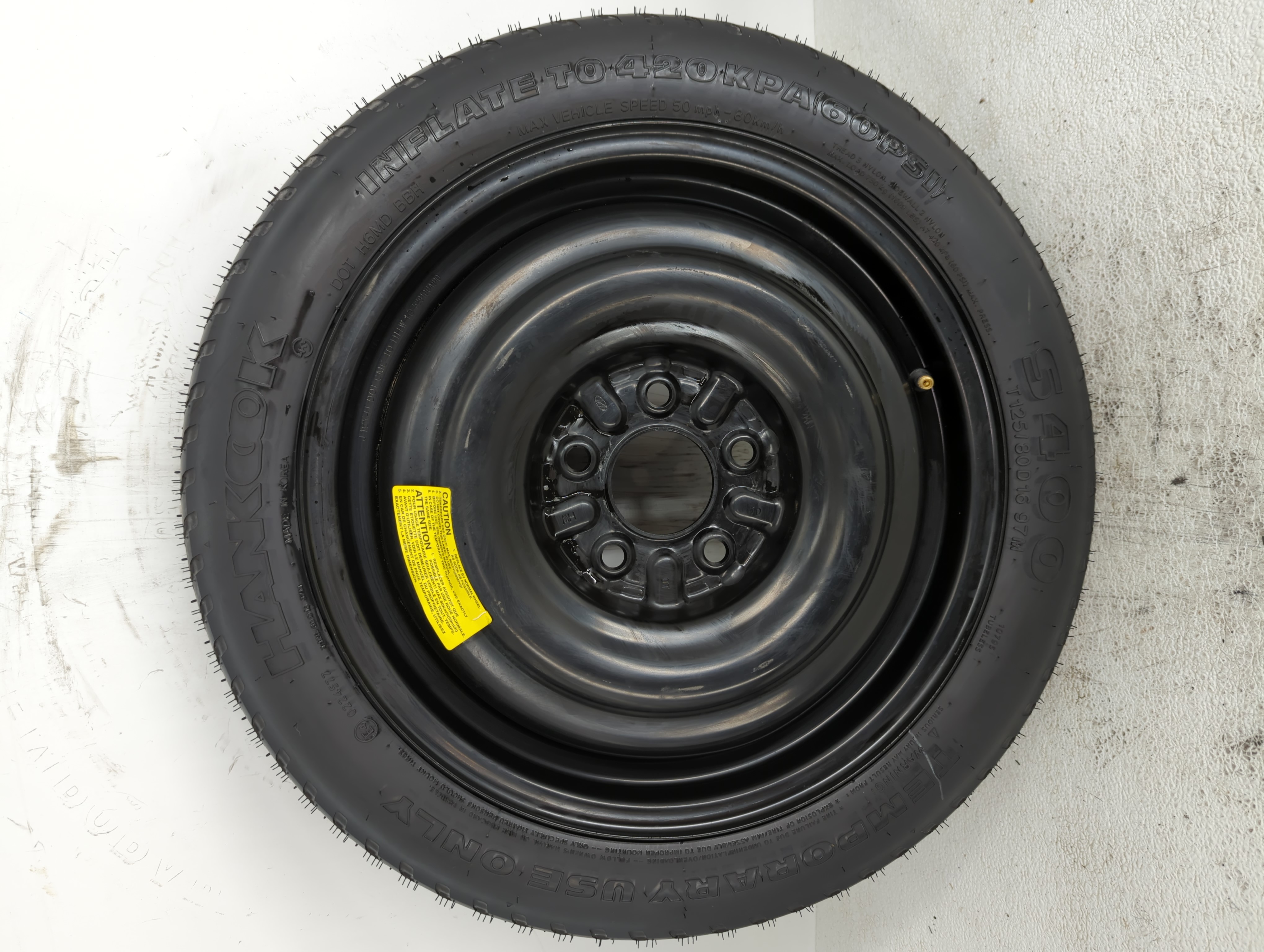 Picture of 2006-2017 Hyundai Sonata Spare Donut Tire Wheel Rim Oem 784767