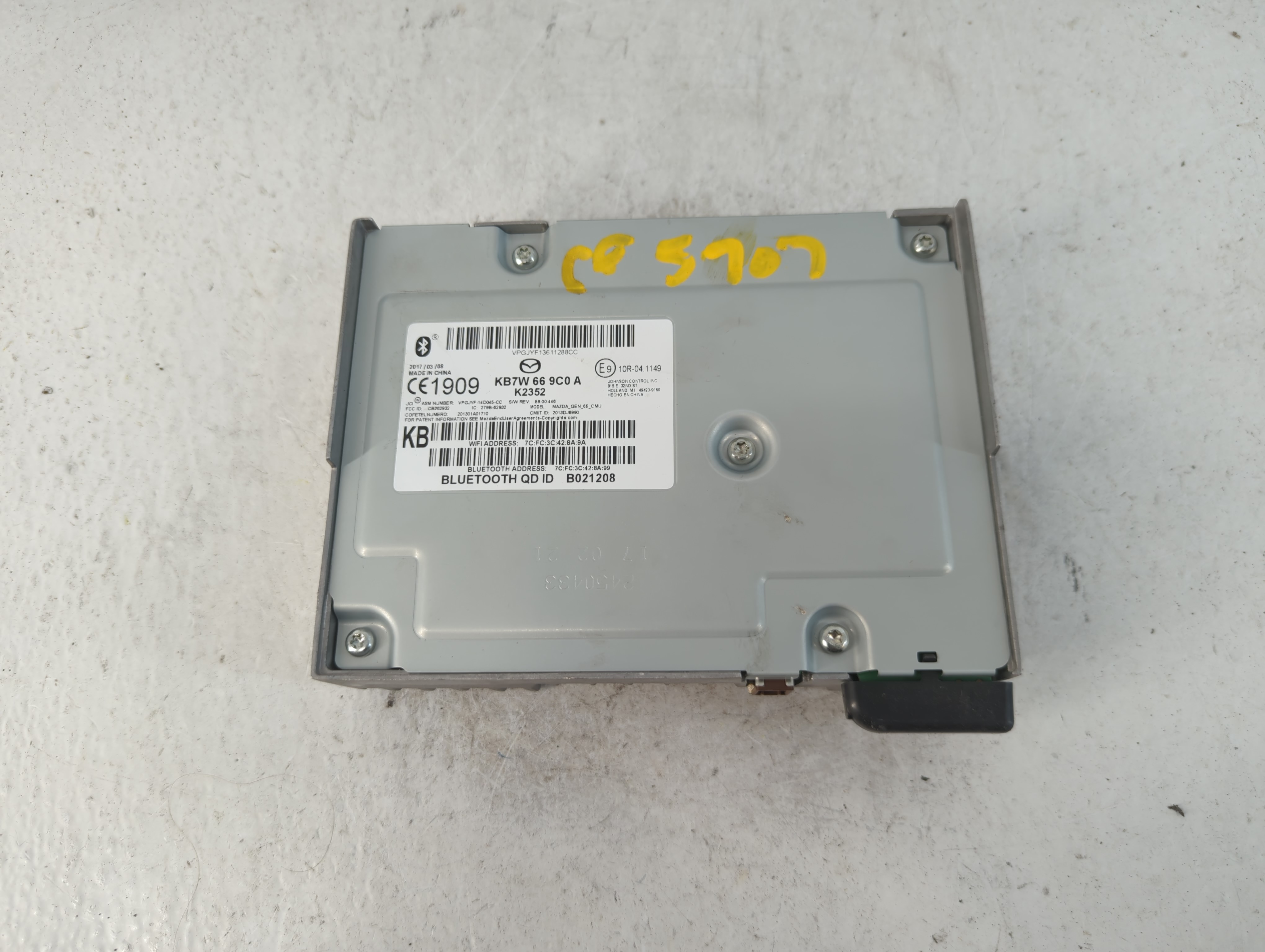 Picture of 2017-2018 Mazda Cx-5 Am Fm Cd Player Radio Receiver 786851