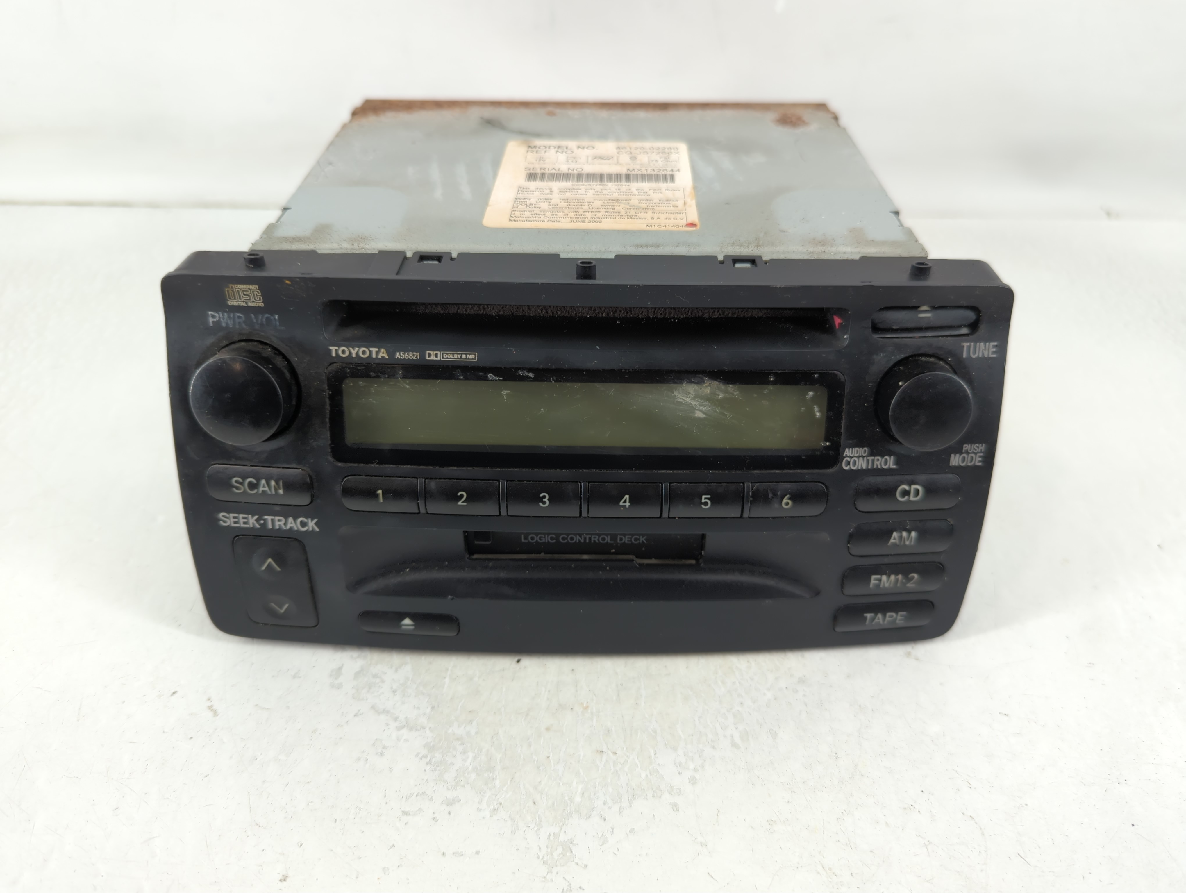 2004-2008 Toyota Corolla Am Fm Cd Player Radio Receiver 791223 - Oemusedautoparts1.com