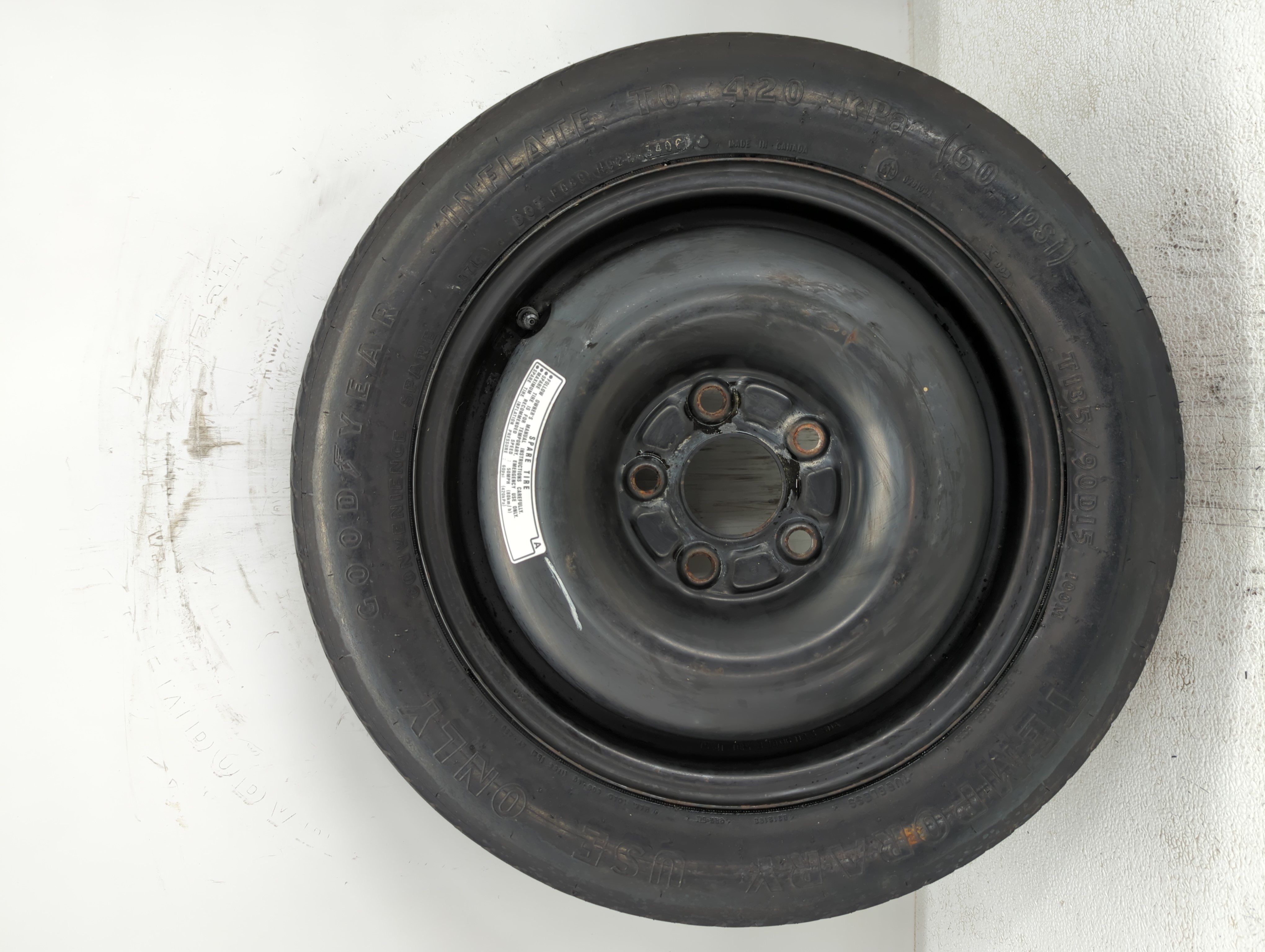 2003-2007 Honda Accord Spare Donut Tire Wheel Rim Oem 791762 - Oemusedautoparts1.com