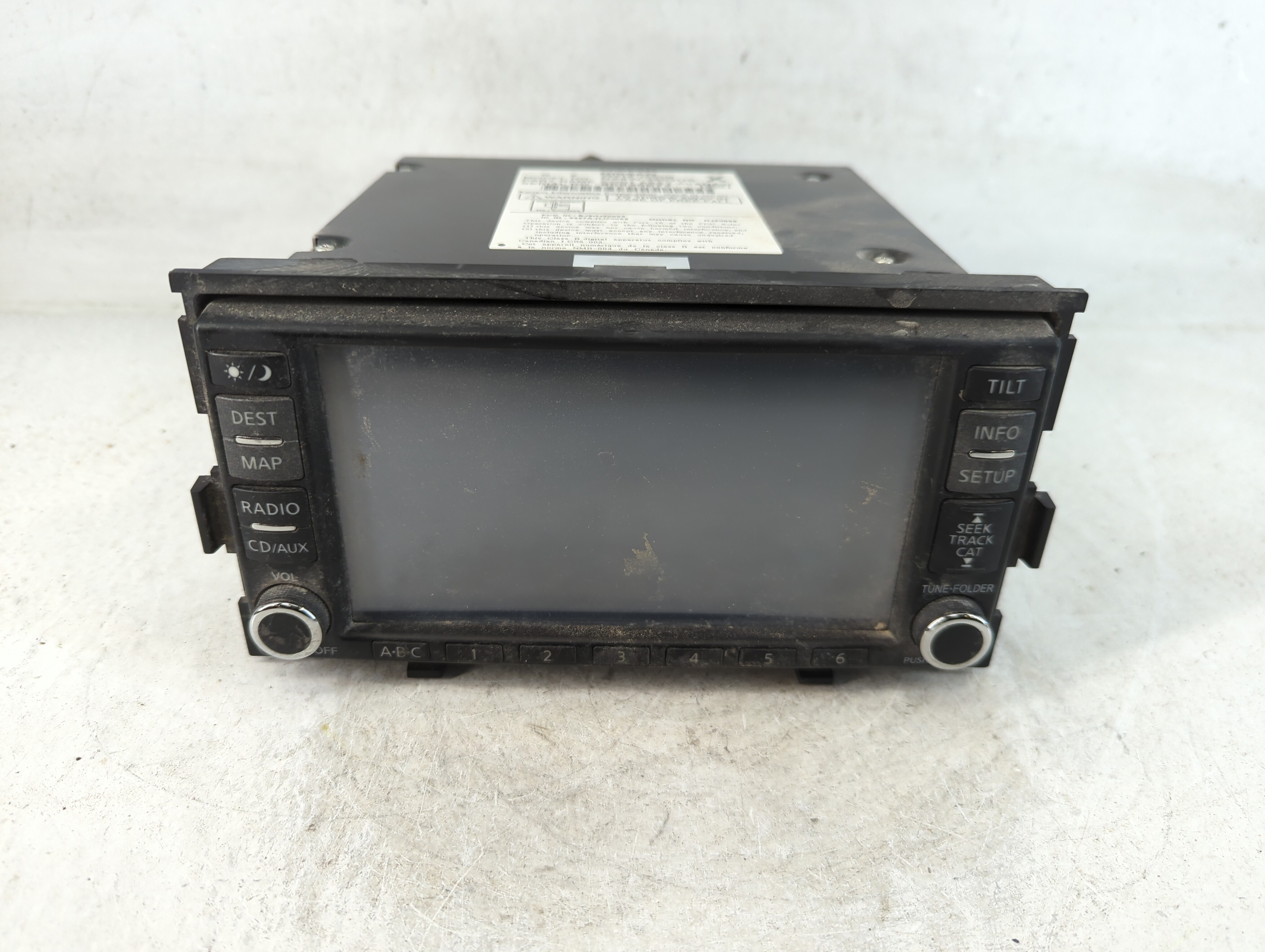 2007-2009 Nissan Altima Am Fm Cd Player Radio Receiver 799095 - Oemusedautoparts1.com
