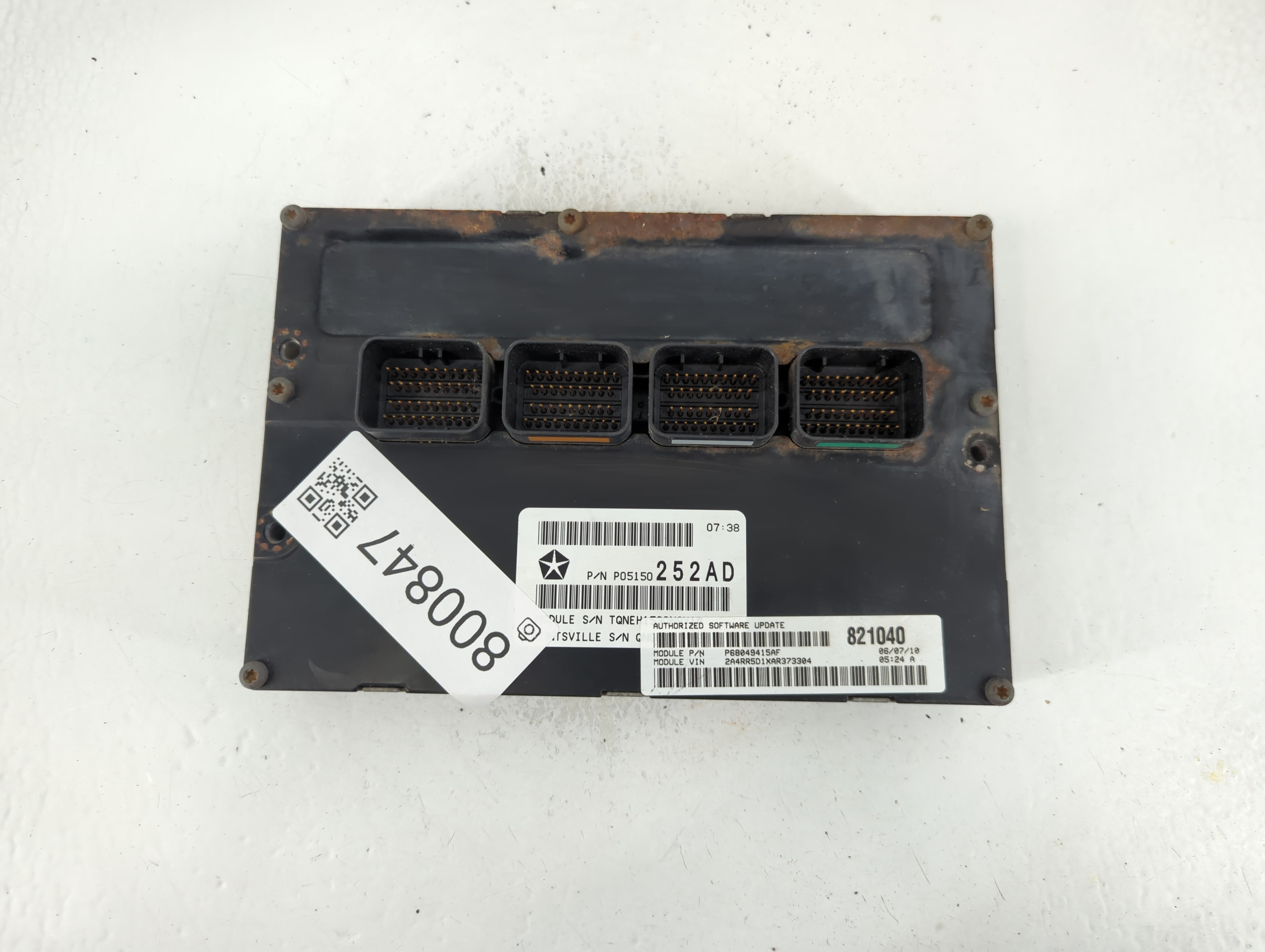 Picture of 2008 Chrysler Town & Country Engine Control Computer Ecu Pcm Ecm Pcu Oem 800847