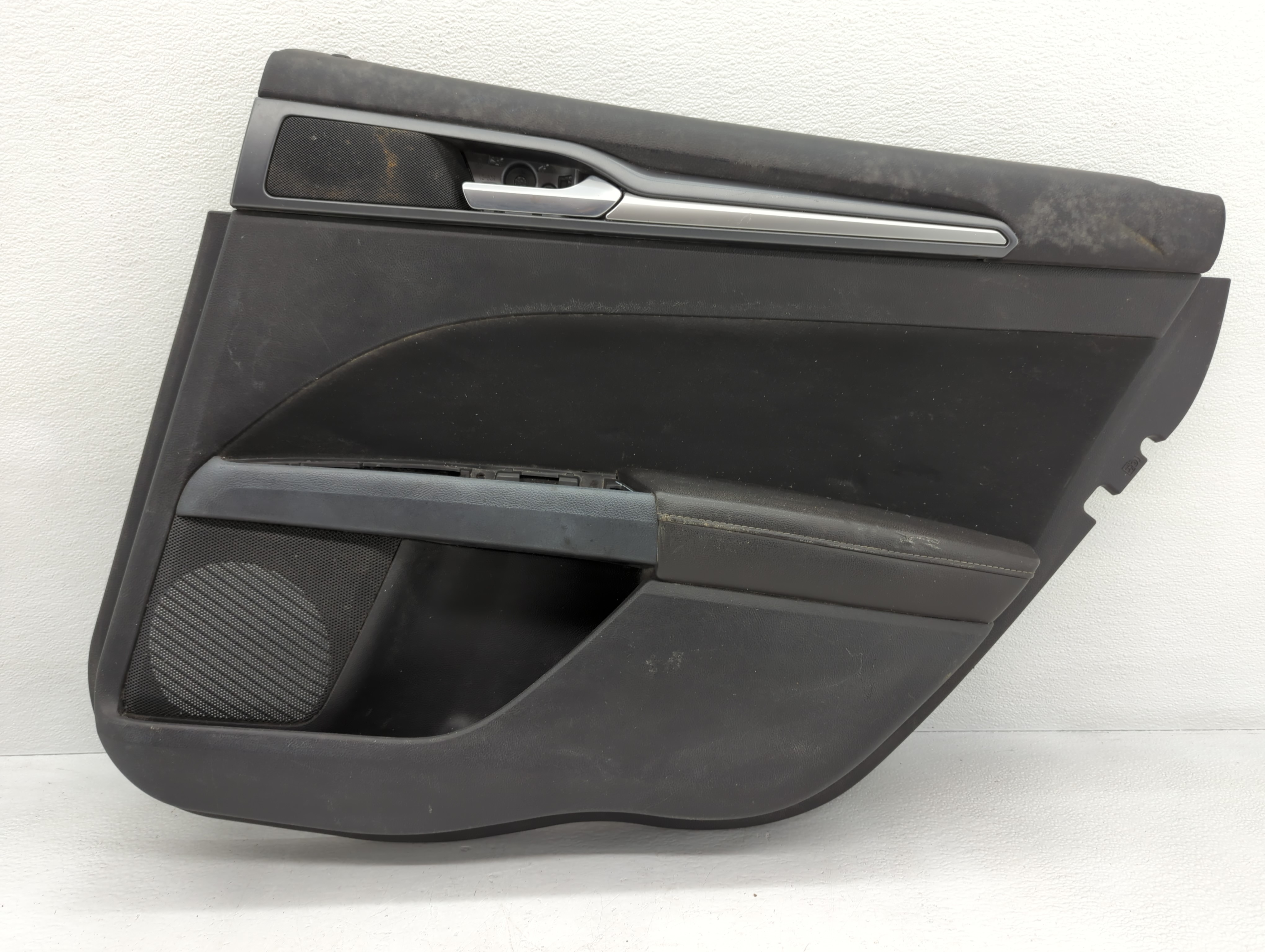 Picture of 2013 Ford Fusion Front Right Passenger Interior Door Panel Trim Dark Grey 801397