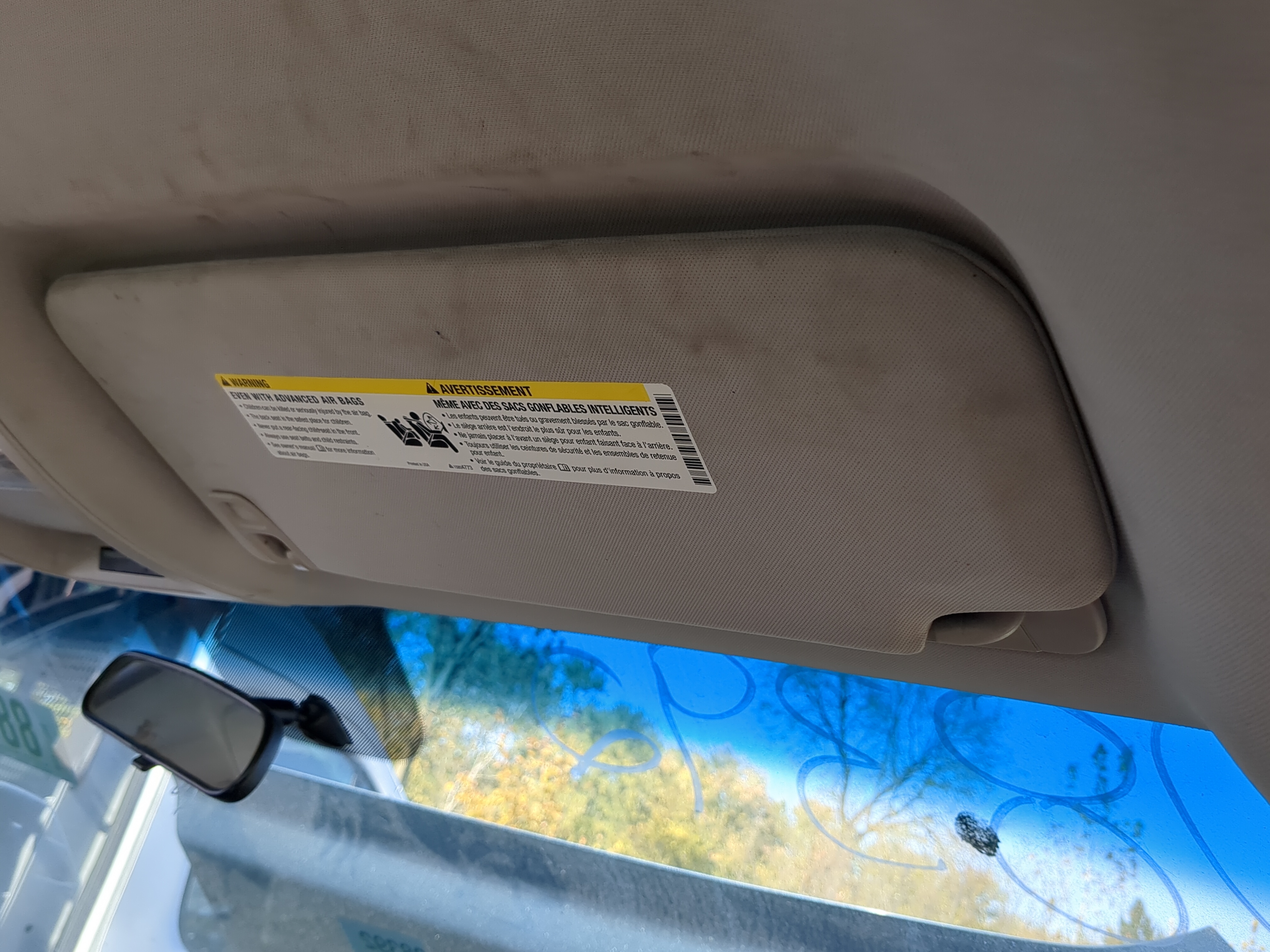 Picture of Chevrolet Silverado 1500 Pickup Passenger Sun Visor Mirror Right Sunvisor 805383