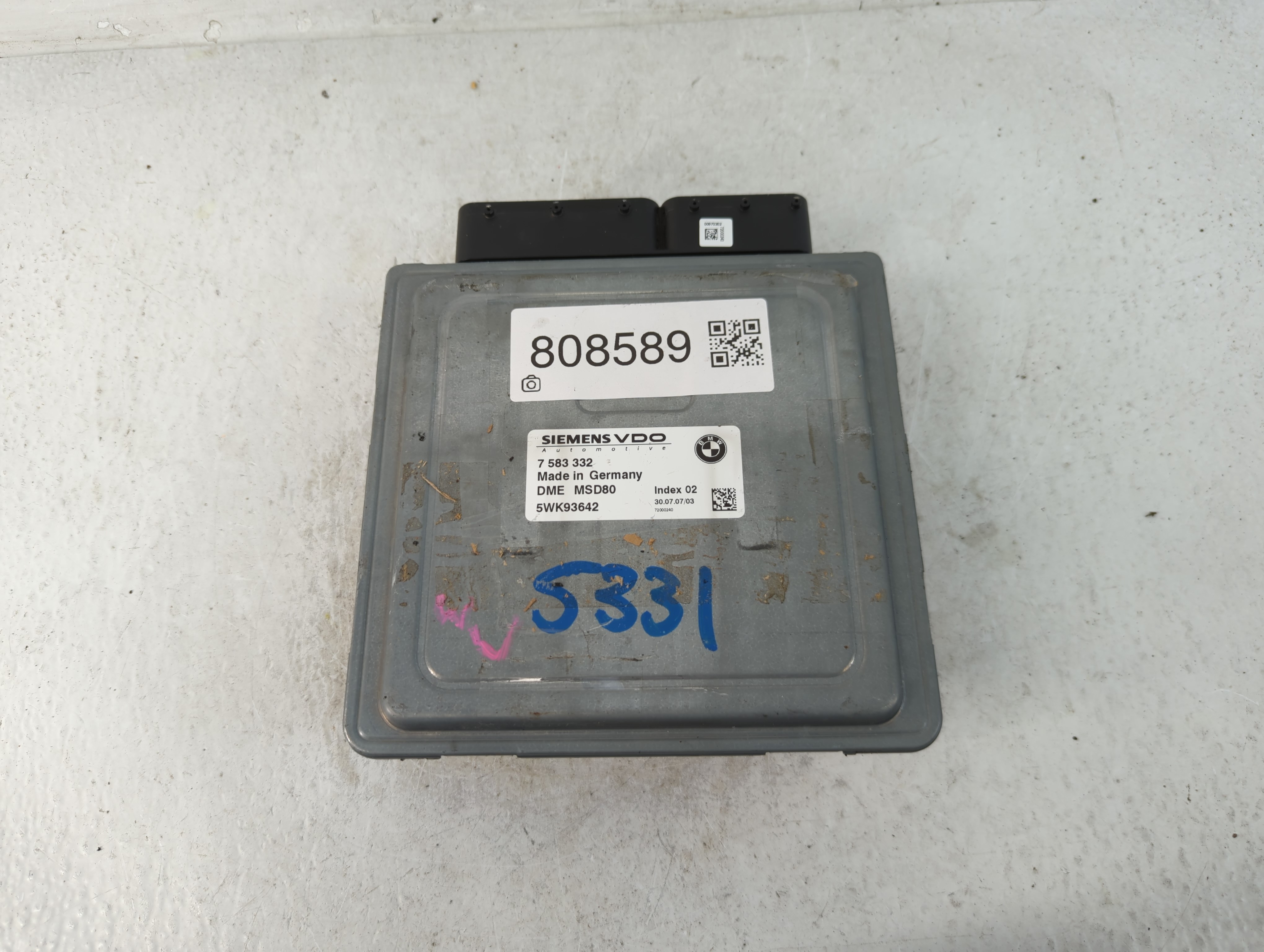Picture of 2008-2008 Bmw 535i Engine Control Computer Ecu Pcm Ecm Pcu Oem 7 583 332 808589