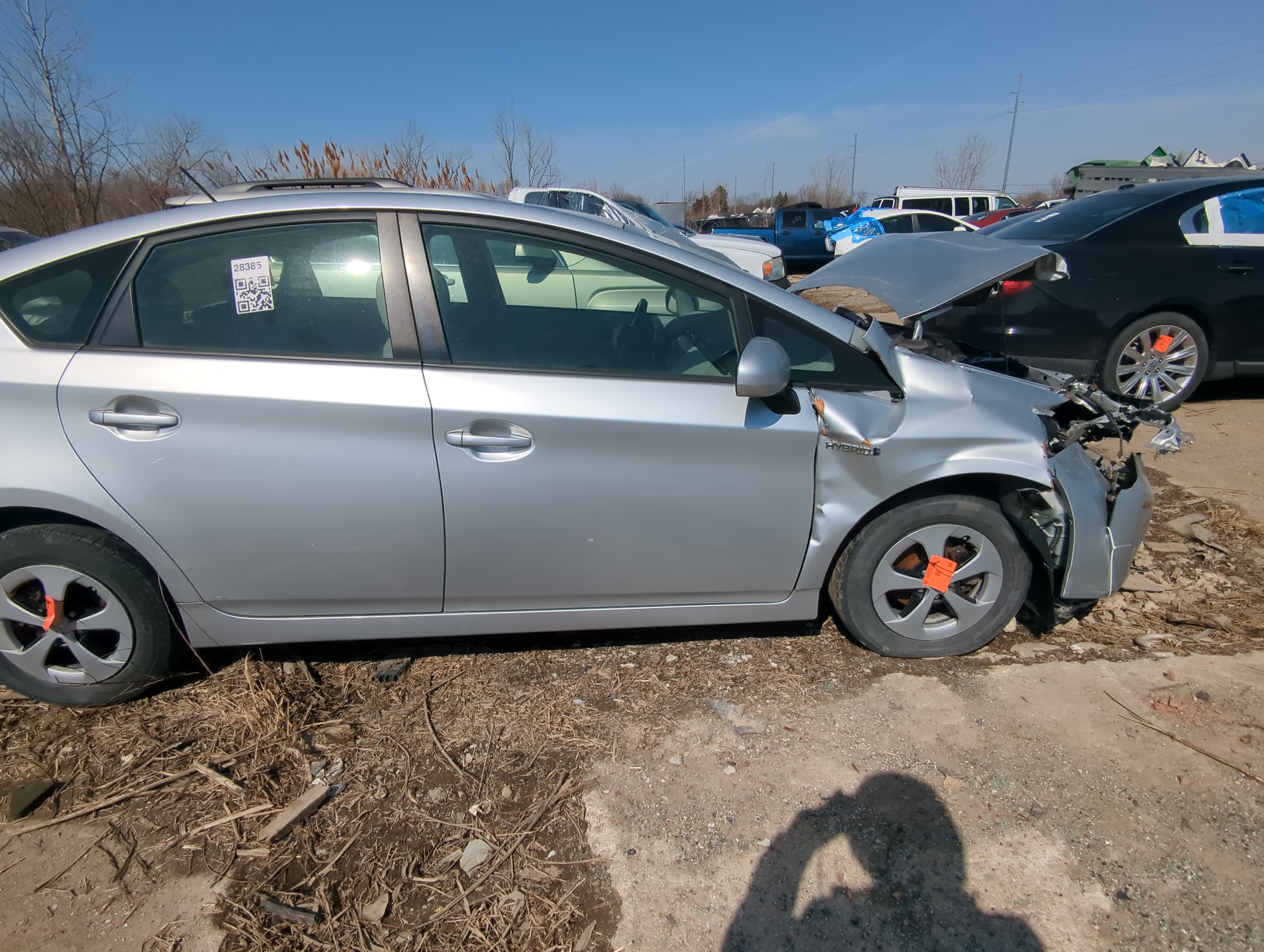 2012-2014 Toyota Prius Passenger Front Door Oem 809837 - Oemusedautoparts1.com