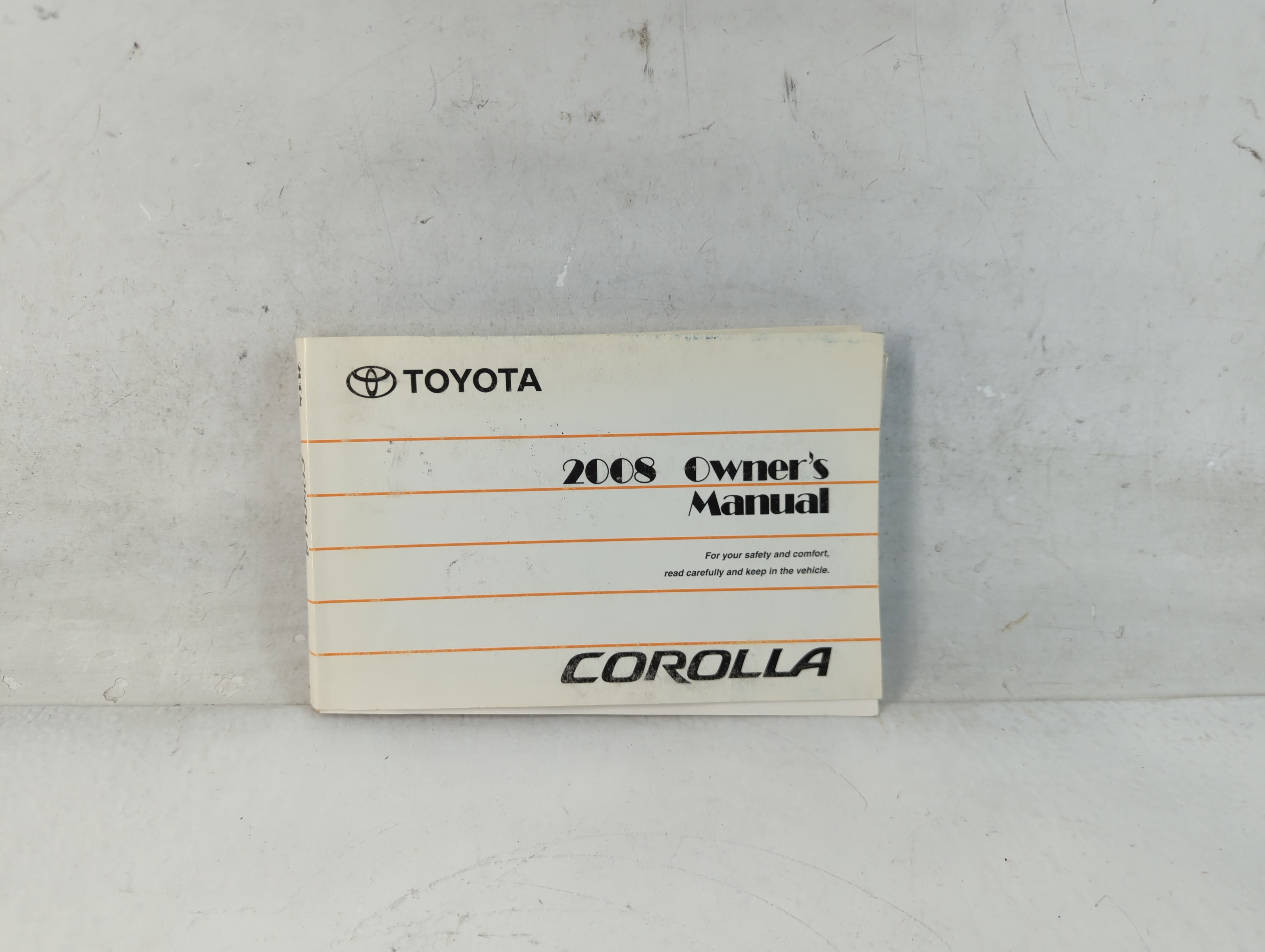 2008 Toyota Corolla Owners Manual Book Guide 813200 - Oemusedautoparts1.com