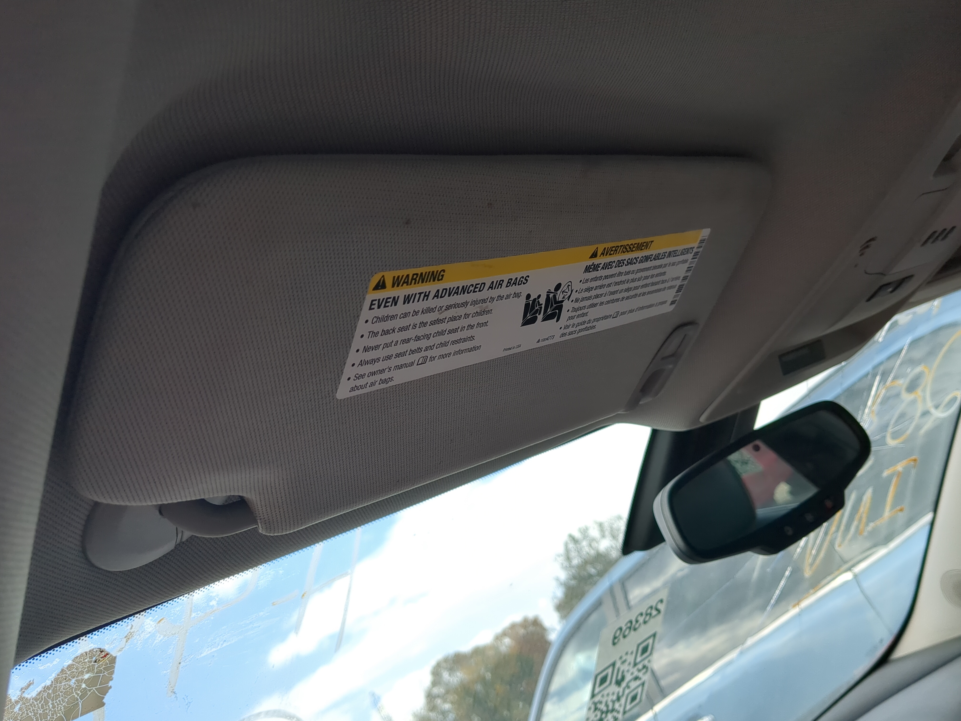 2013-2016 Chevrolet Malibu Driver Sun Visor Mirror Left Sunvisor 813636 - Oemusedautoparts1.com