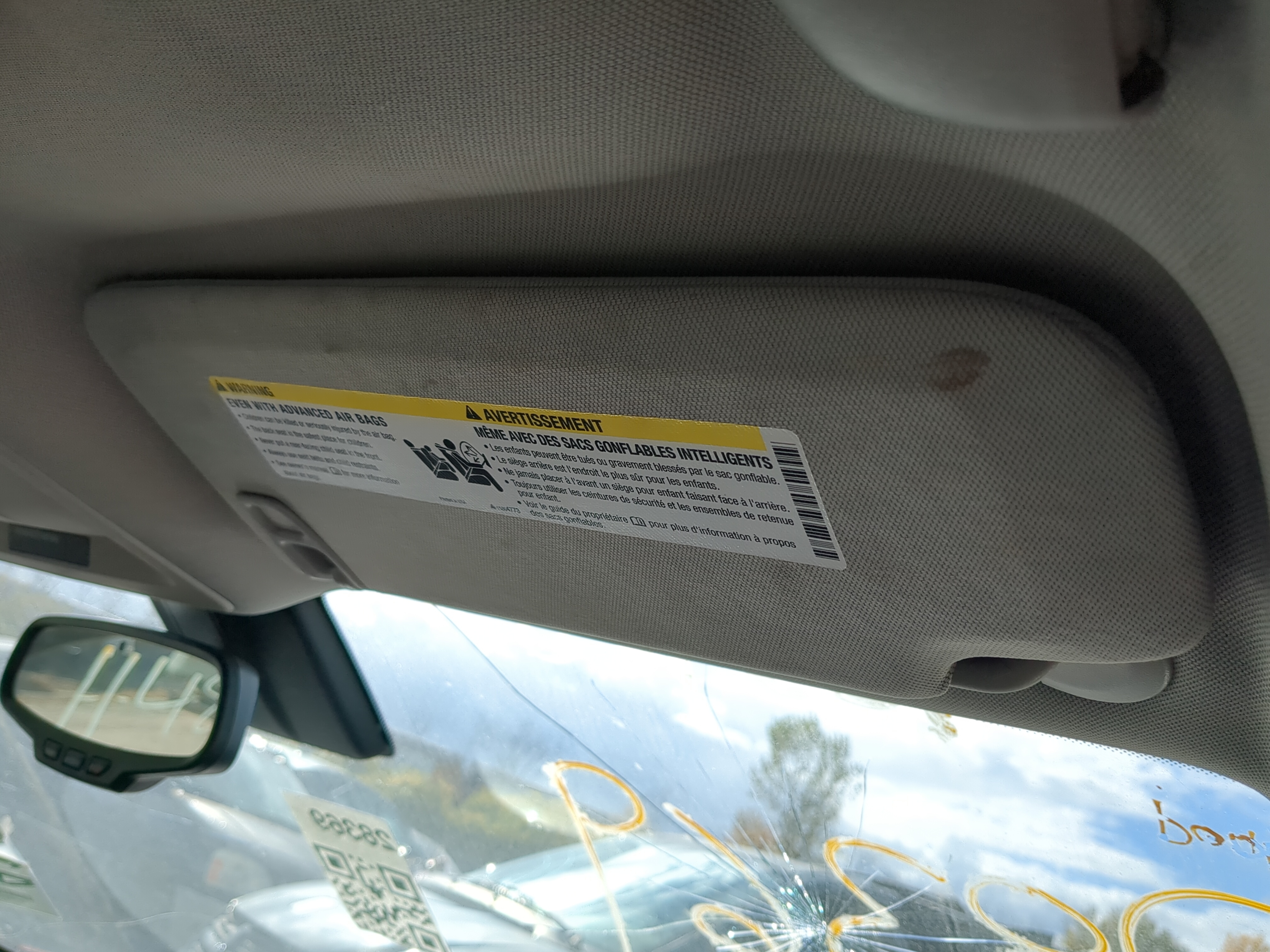 2013-2016 Chevrolet Malibu Passenger Sun Visor Mirror Right Sunvisor 813637 - Oemusedautoparts1.com