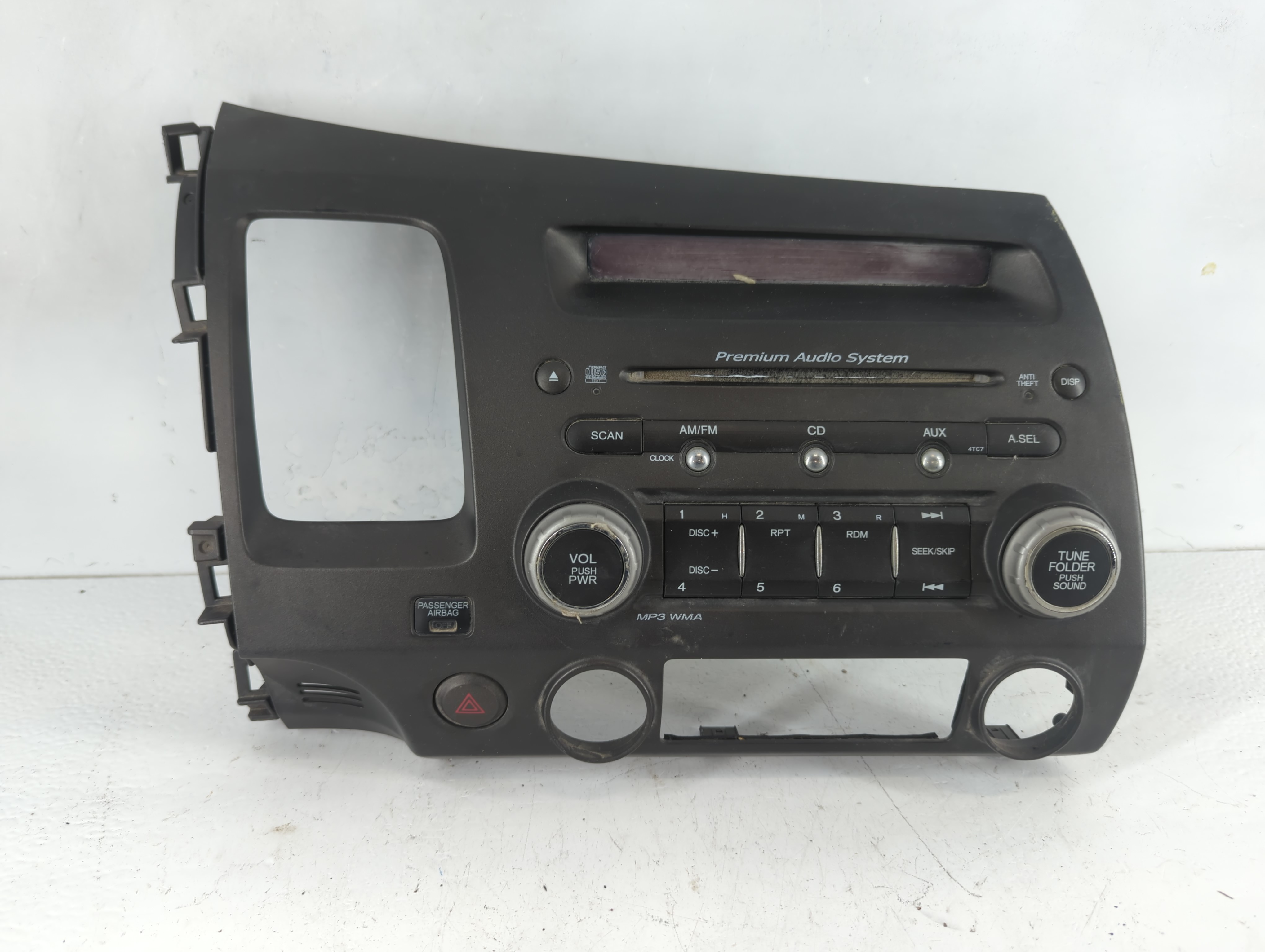 2007-2011 Honda Civic Am Fm Cd Player Radio Receiver 814145 - Oemusedautoparts1.com