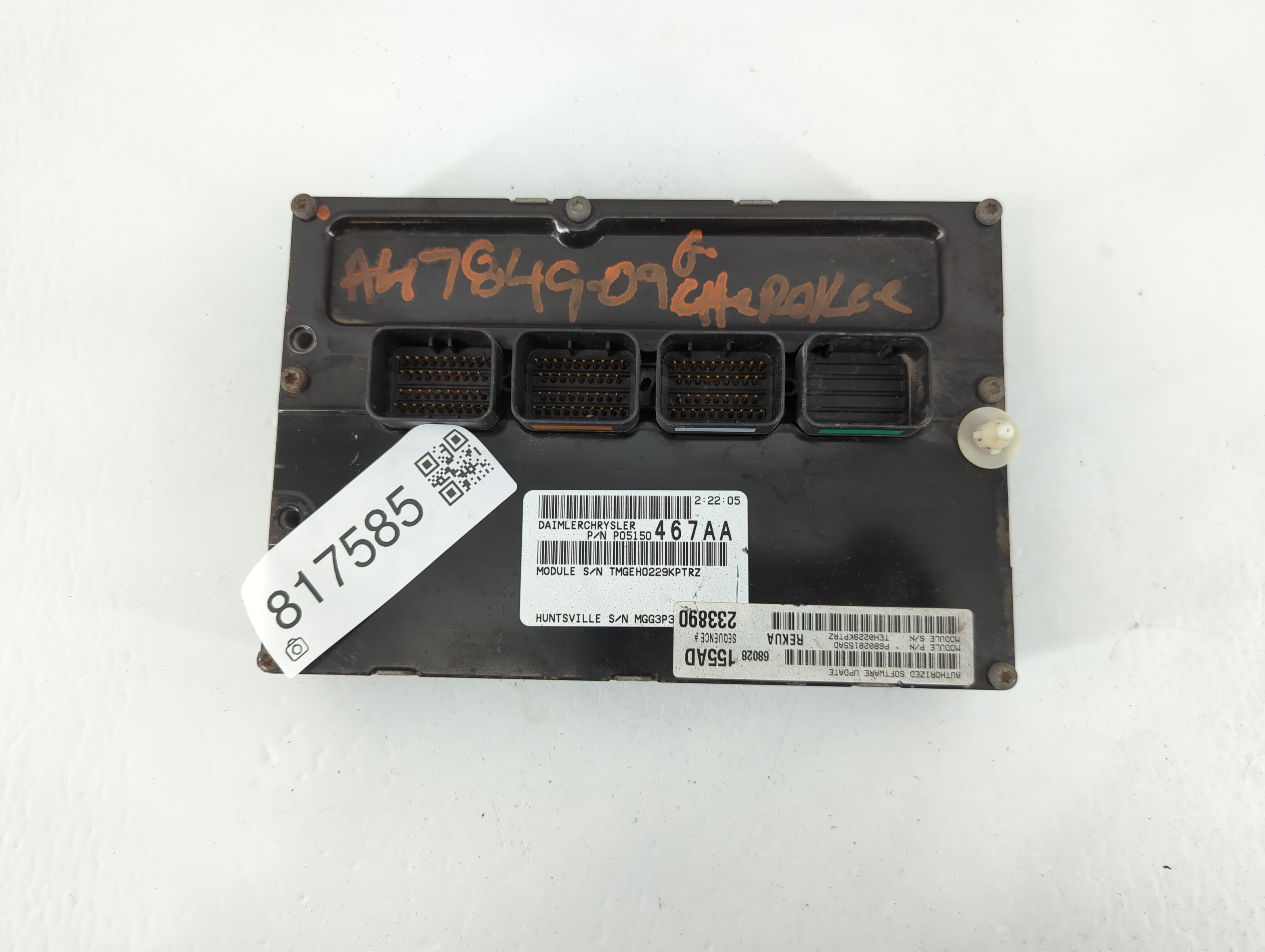 2009-2010 Jeep Commander Engine Control Computer Ecu Pcm Ecm Pcu Oem 817585 - Oemusedautoparts1.com