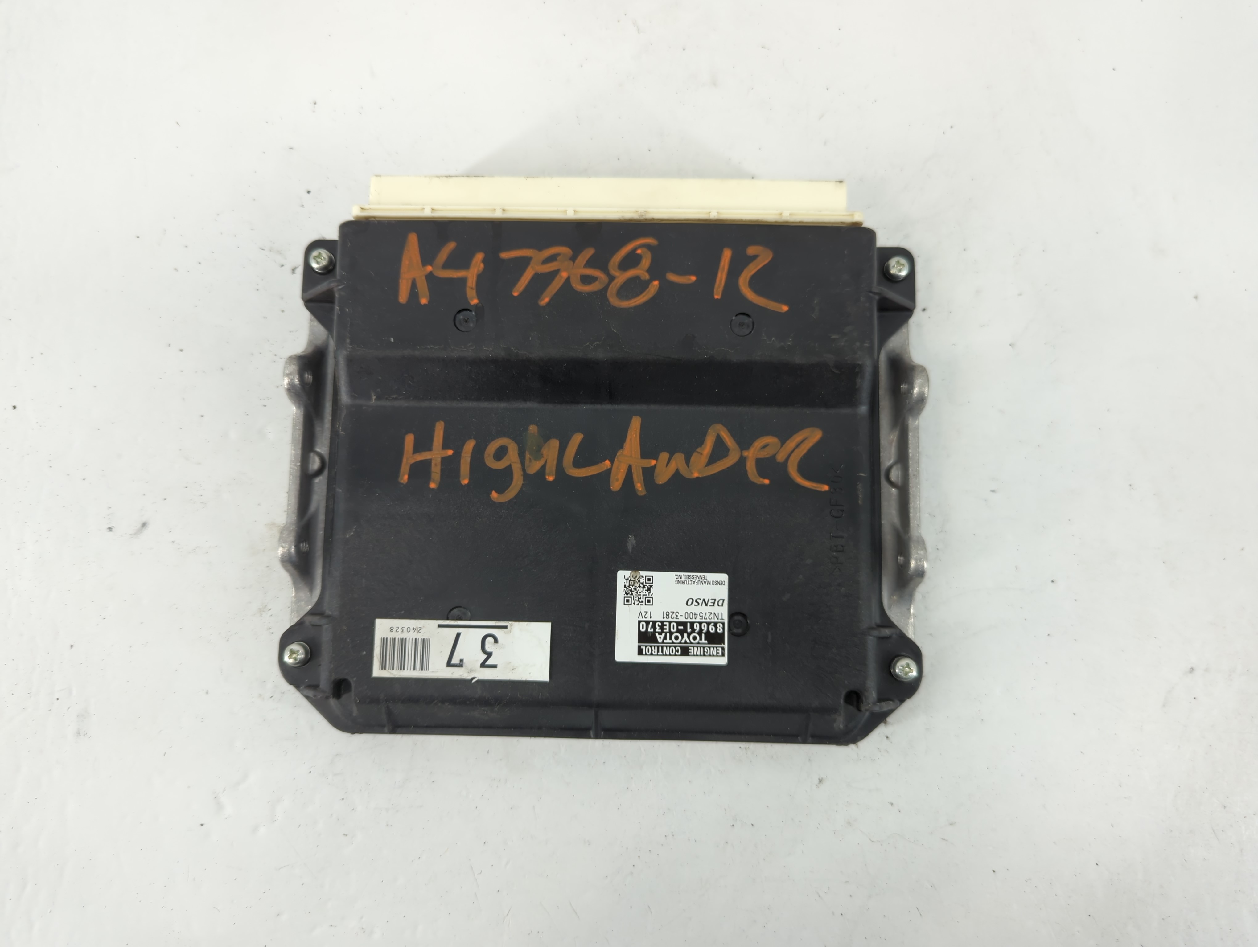2011-2012 Toyota Highlander Engine Control Computer Ecu Pcm Ecm Pcu Oem 817763 - Oemusedautoparts1.com