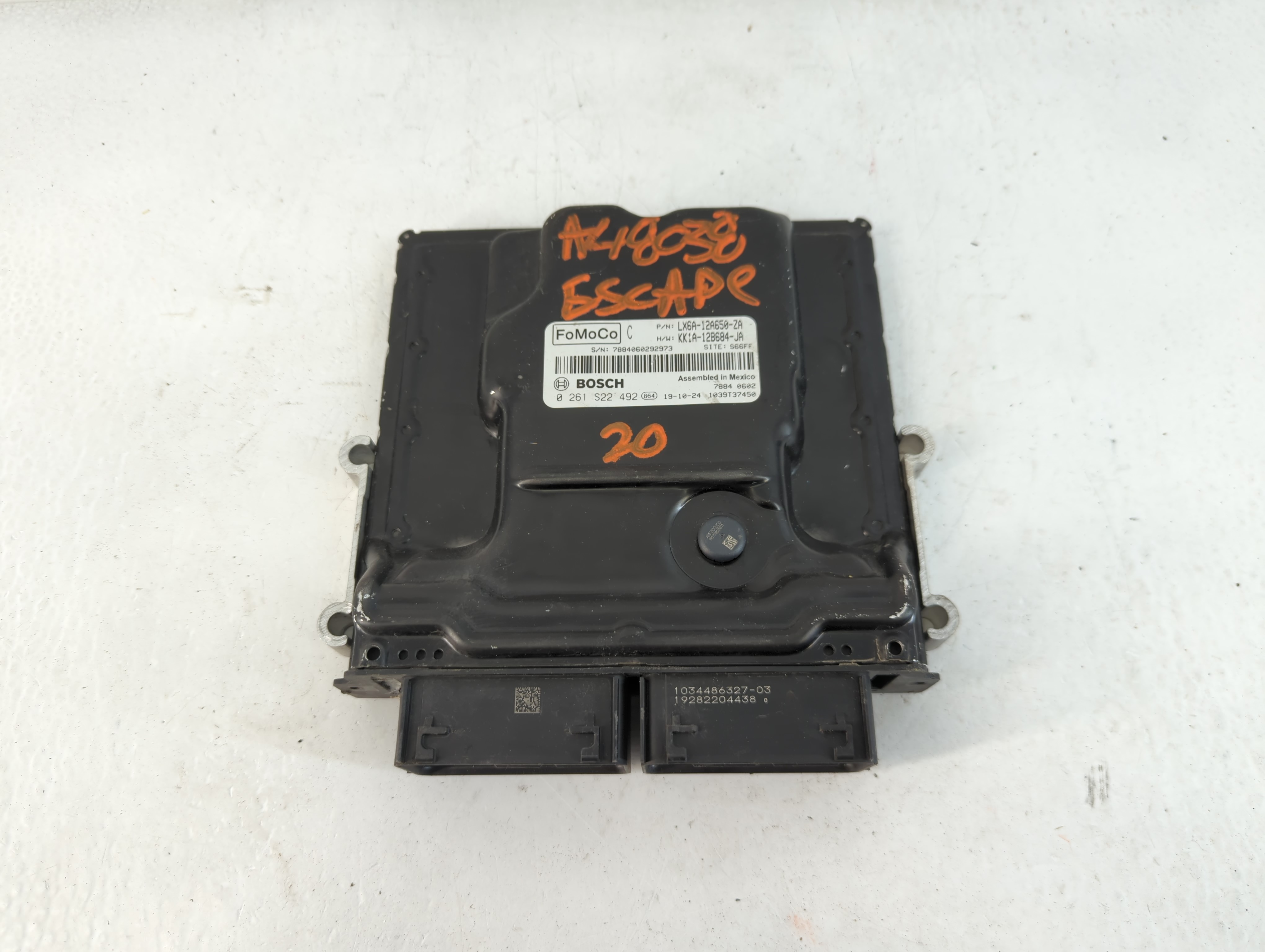 2020-2022 Ford Escape Engine Control Computer Ecu Pcm Ecm Pcu Oem 818268 - Oemusedautoparts1.com