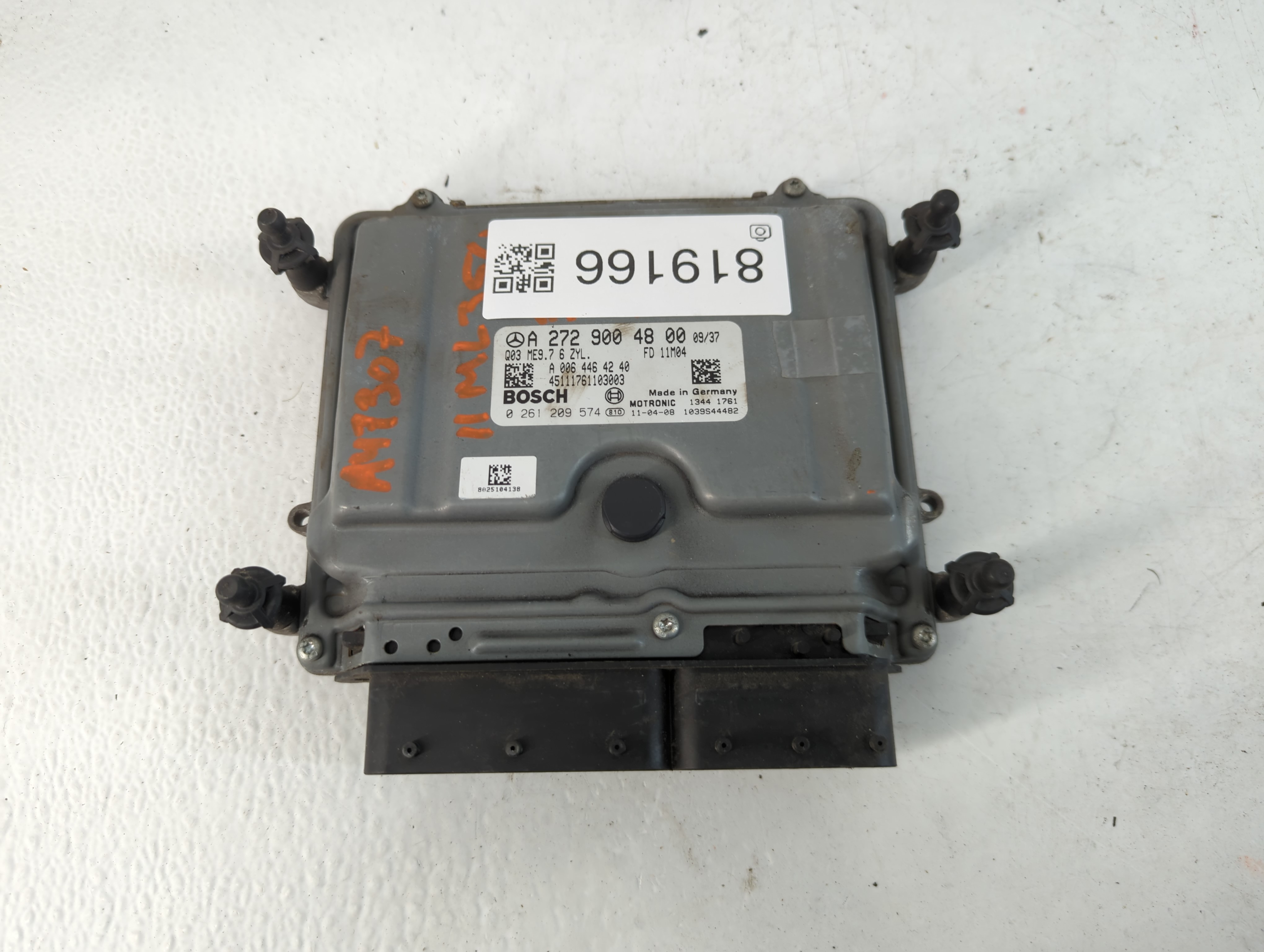 Mercedes-benz Ml250 Engine Control Computer Ecu Pcm Ecm Pcu Oem 819166 - Oemusedautoparts1.com