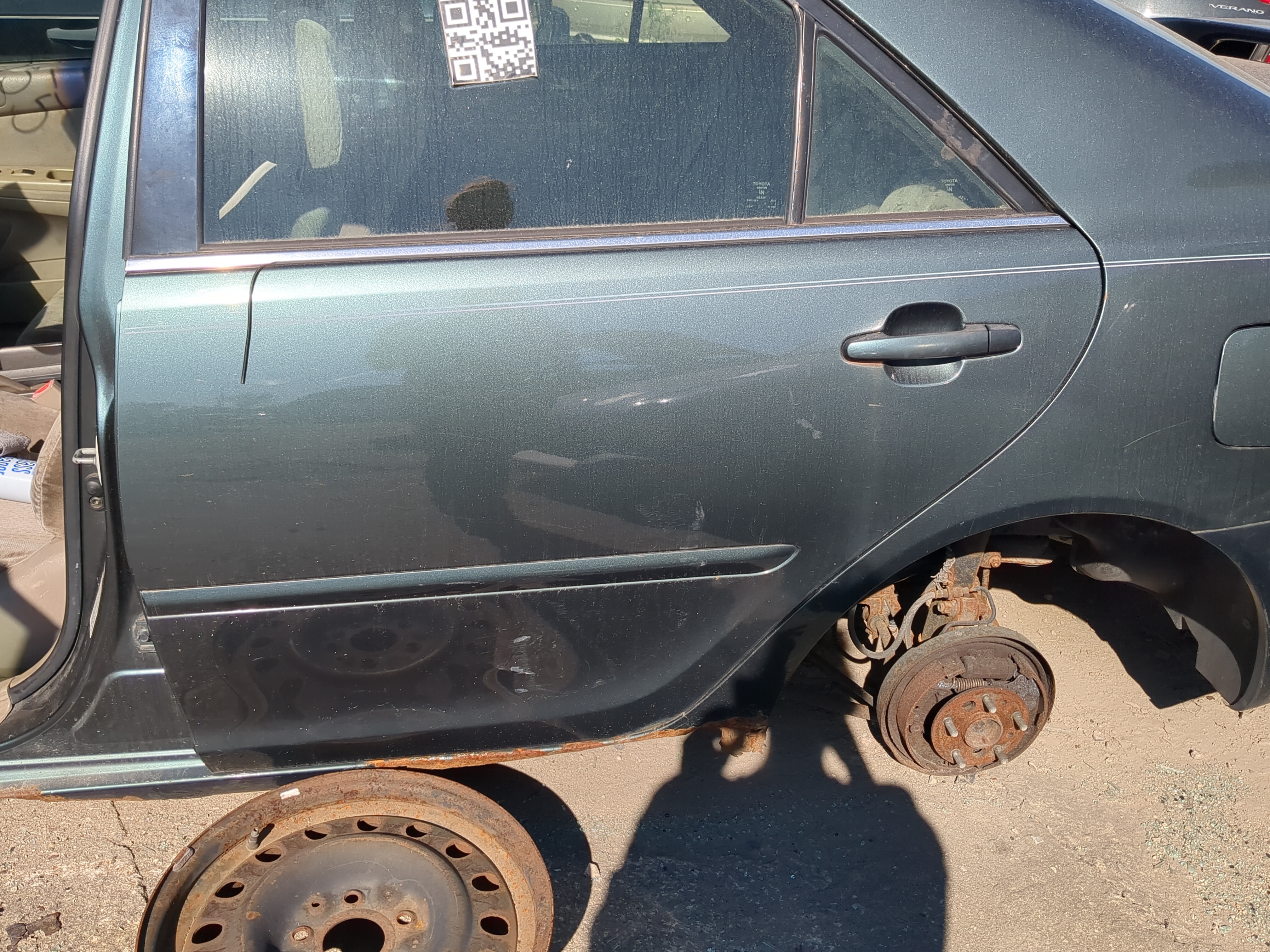 2002-2006 Toyota Camry Driver Rear Door Oem 820548 - Oemusedautoparts1.com