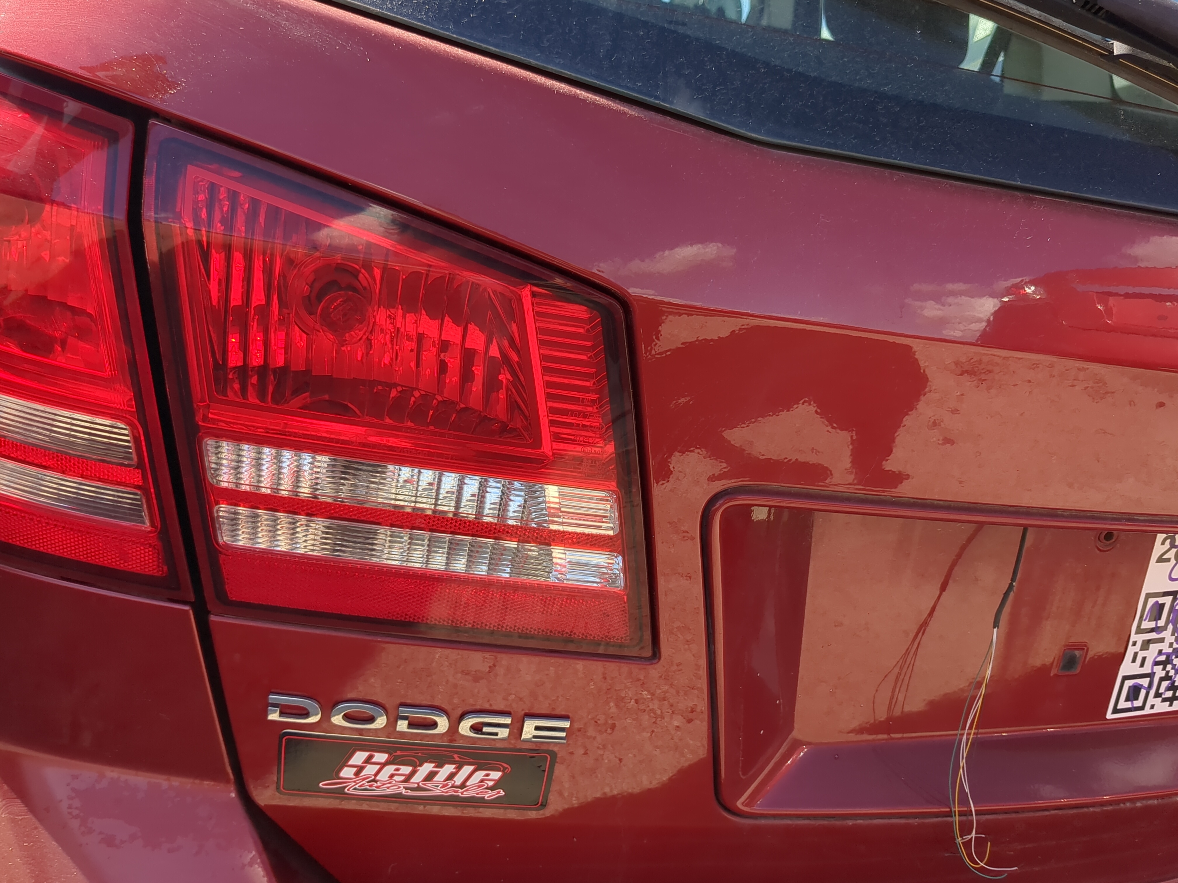 Picture of 2010 Dodge Journey Driver Left Side Tail Light Taillight Deck Lid Mounted 820667