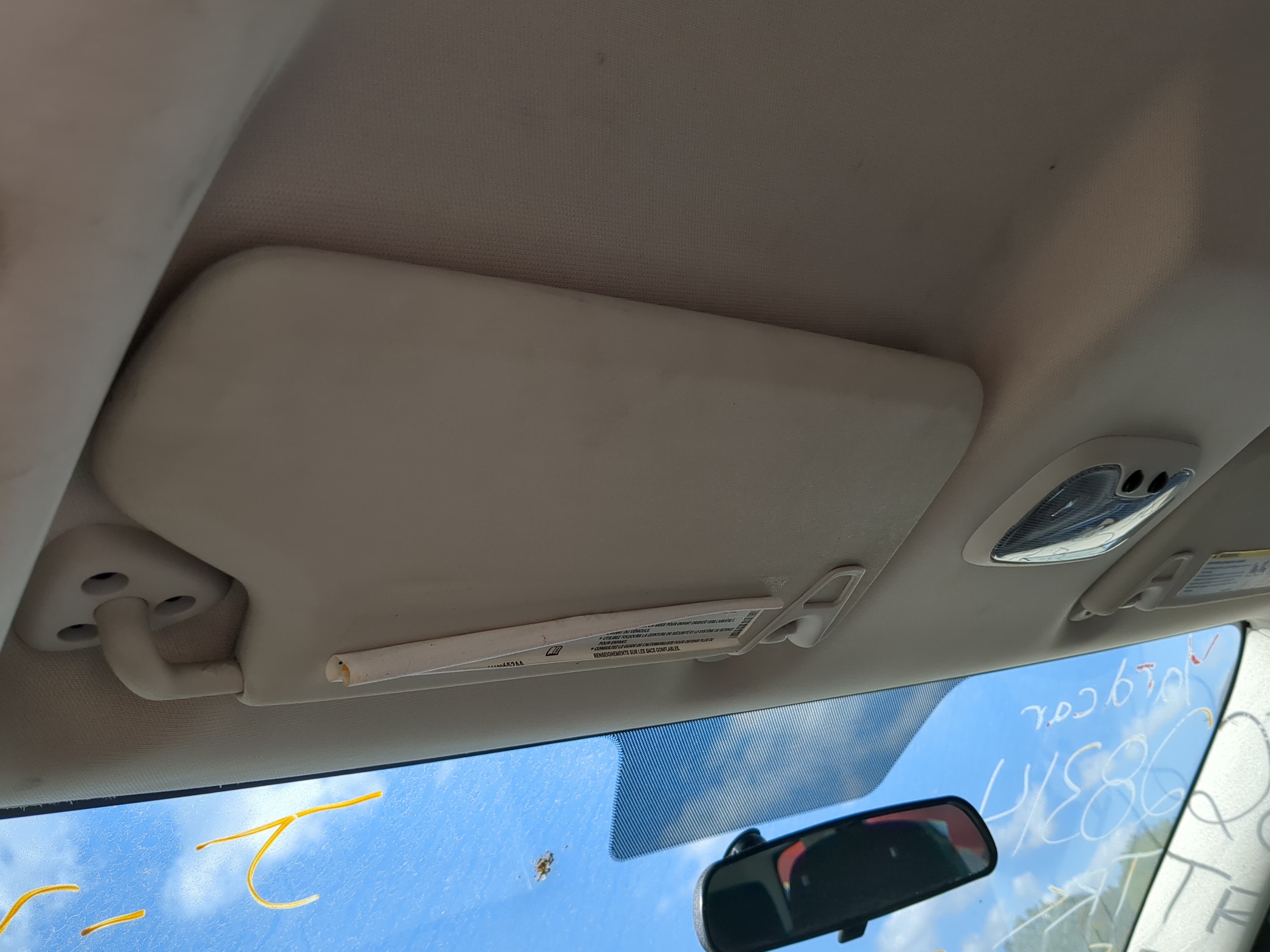 2009-2010 Dodge Journey Driver Sun Visor Mirror Left Sunvisor 820673 - Oemusedautoparts1.com