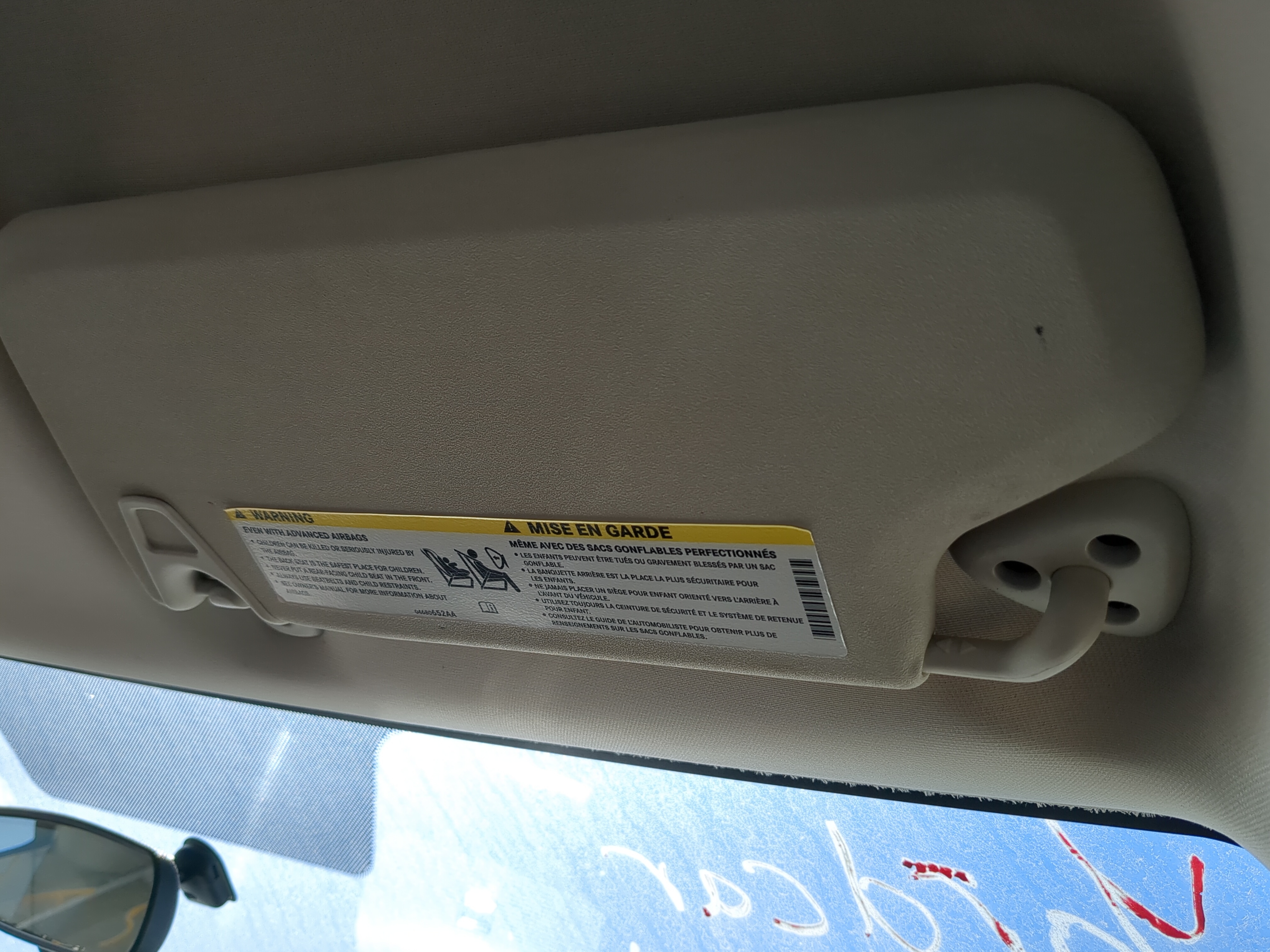 2009-2010 Dodge Journey Passenger Sun Visor Mirror Right Sunvisor 820674 - Oemusedautoparts1.com