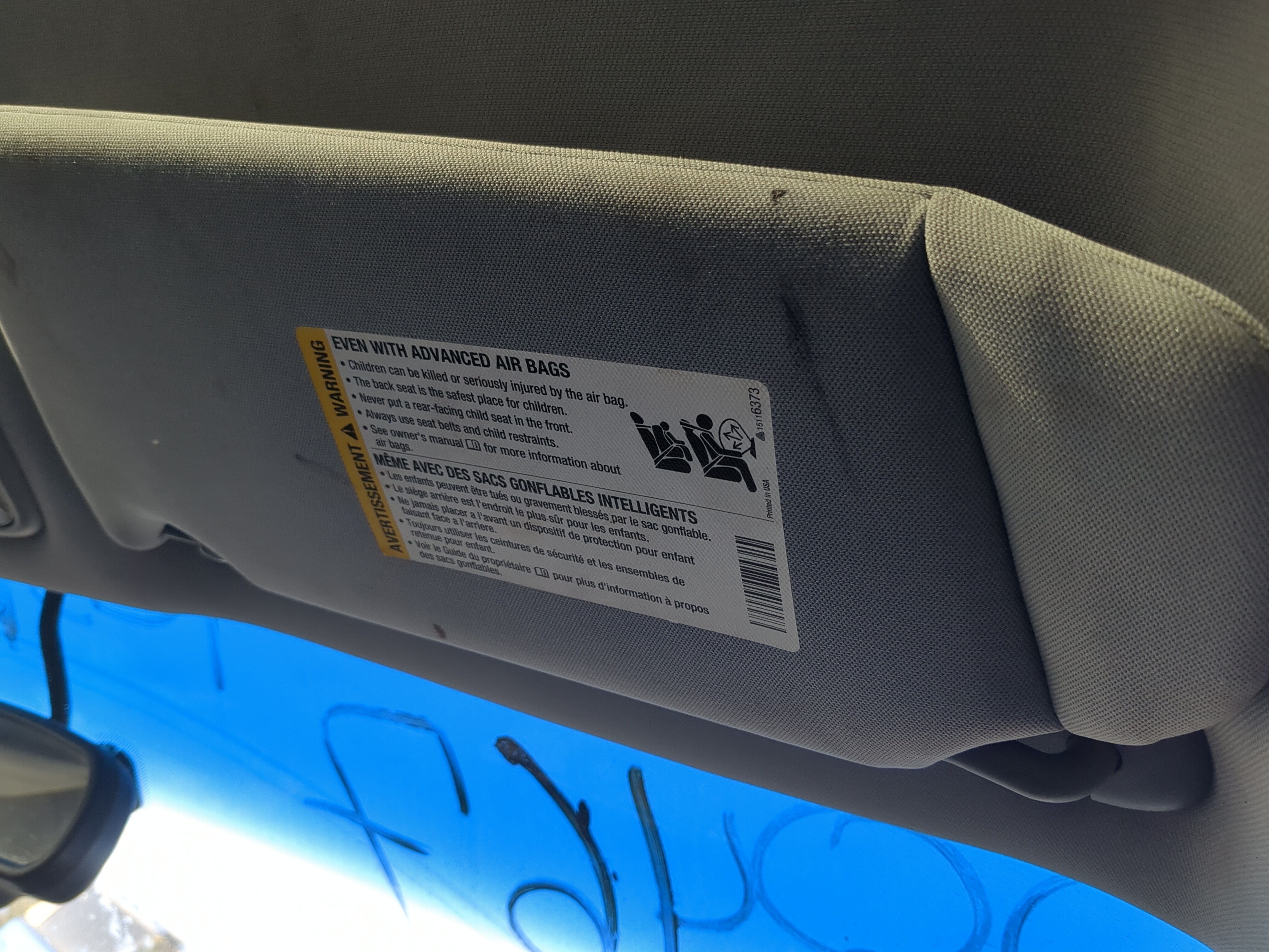 2005-2009 Buick Lacrosse Passenger Sun Visor Mirror Right Sunvisor 820958 - Oemusedautoparts1.com