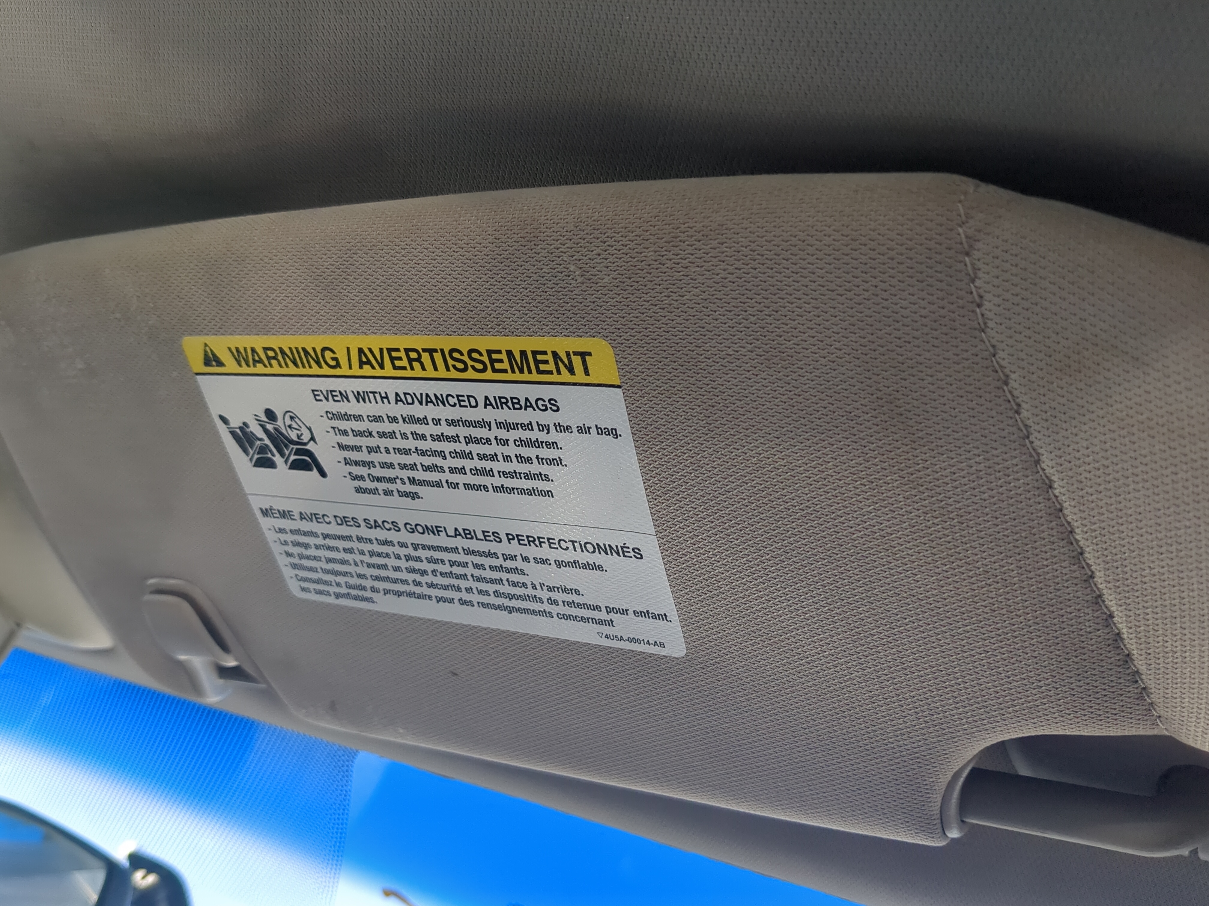 2010-2012 Ford Fusion Passenger Sun Visor Mirror Right Sunvisor 821135 - Oemusedautoparts1.com