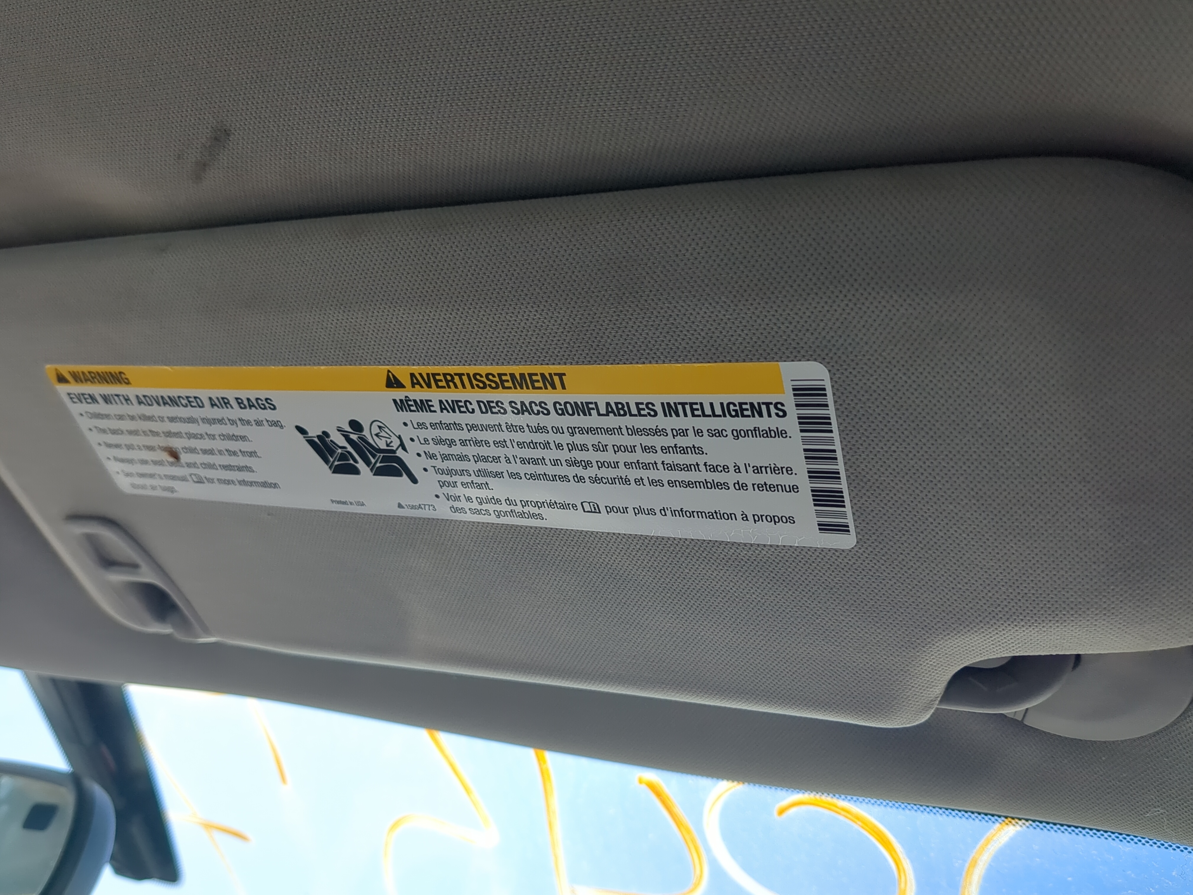 2004-2012 Chevrolet Malibu Passenger Sun Visor Mirror Right Sunvisor 821840 - Oemusedautoparts1.com