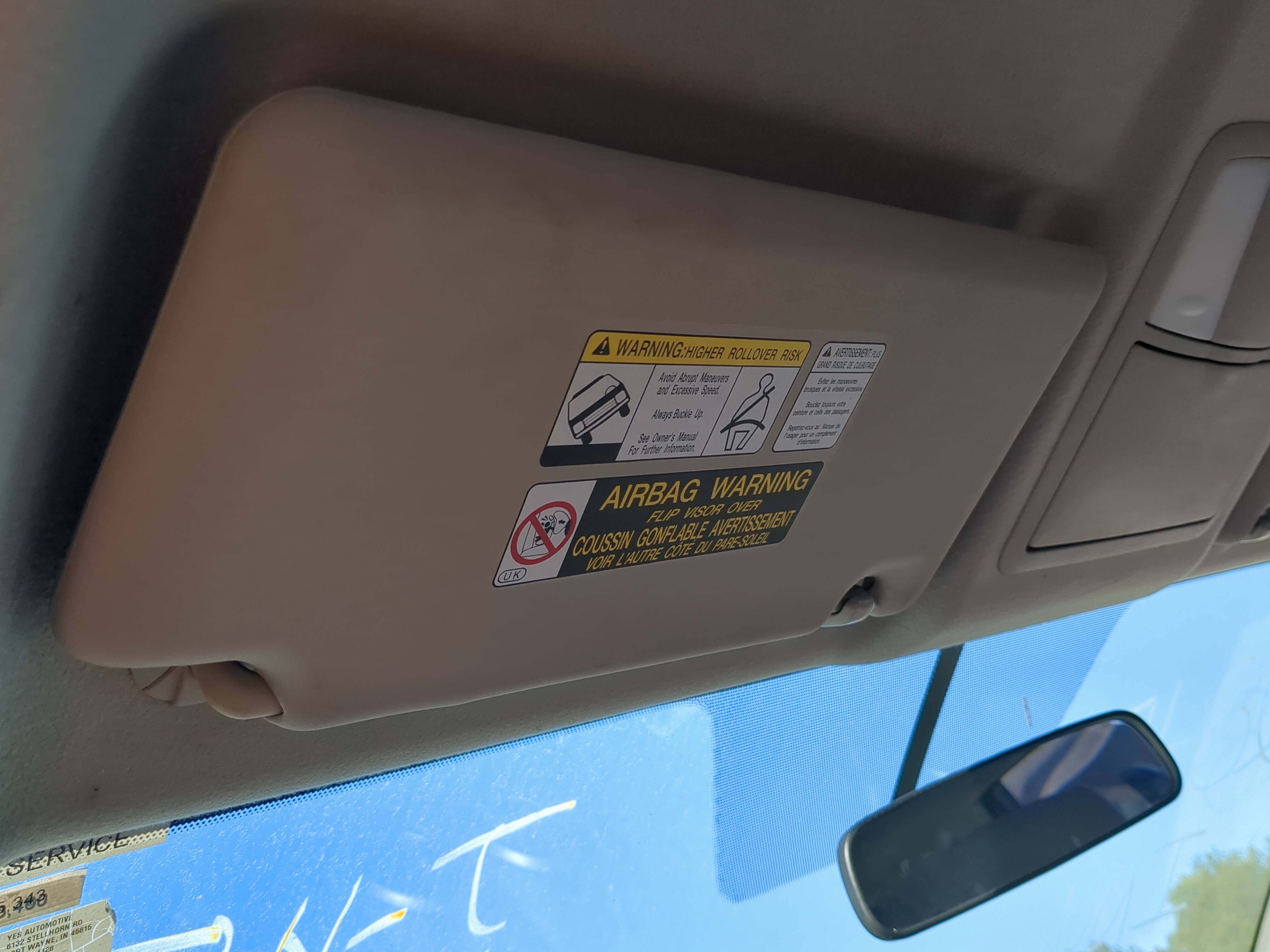 2011-2015 Nissan Rogue Driver Sun Visor Mirror Left Sunvisor 822470 - Oemusedautoparts1.com