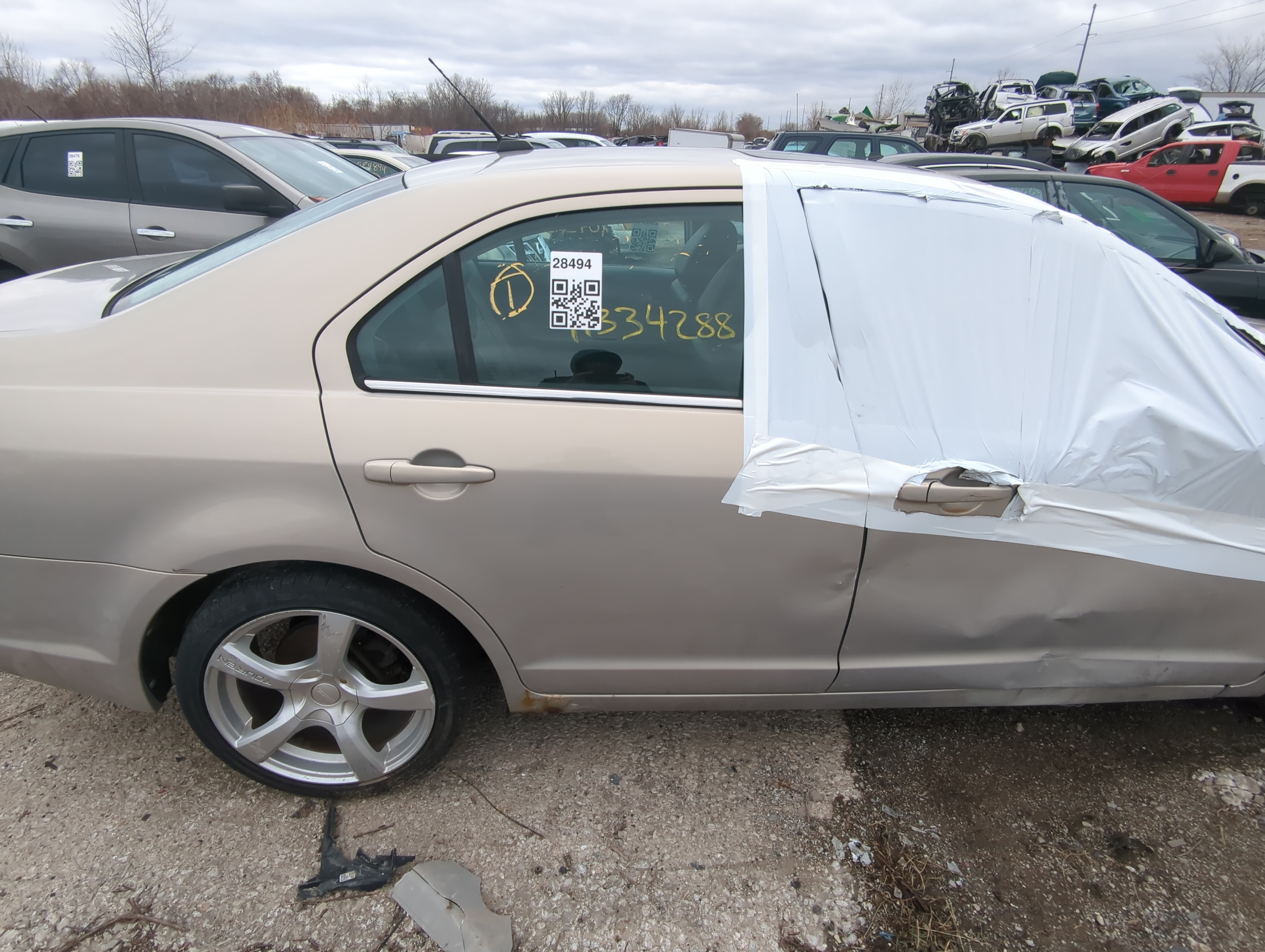 Picture of 2006-2011 Mercury Milan Passenger Rear Door Window Oem 822724