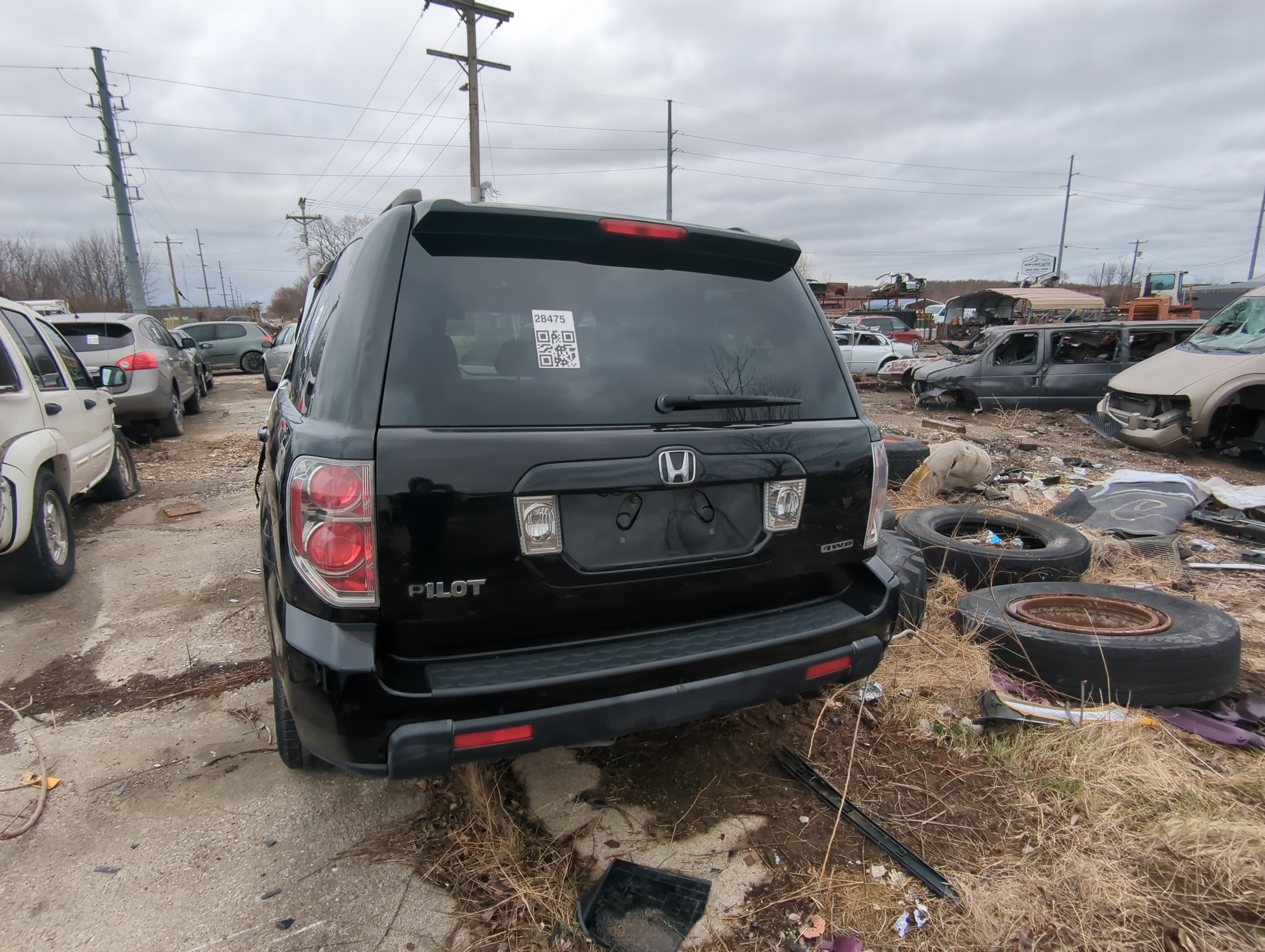 2006-2008 Honda Pilot Trunk/decklid/hatch/tailgate Oem 822809 - Oemusedautoparts1.com