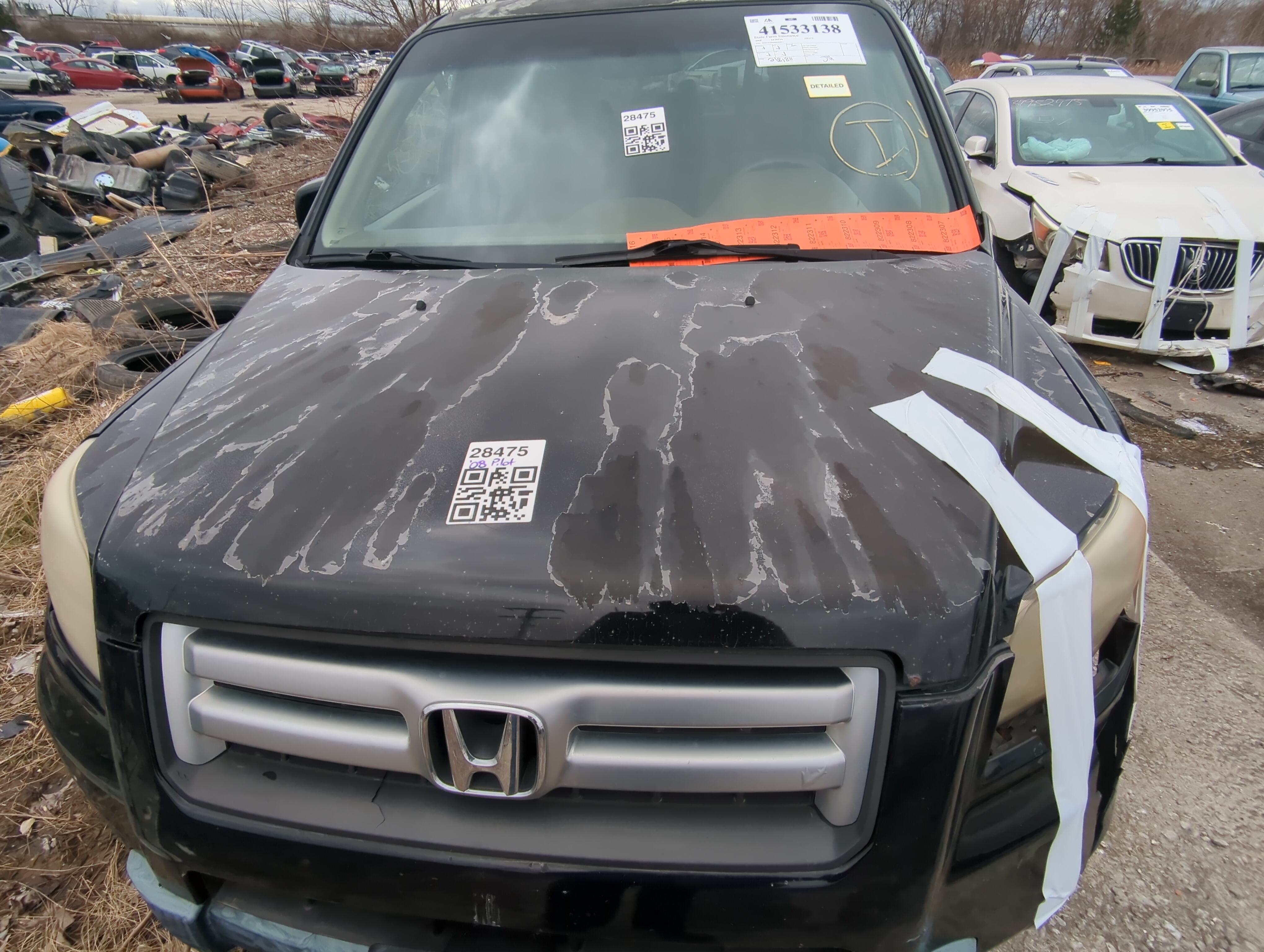 2008 Honda Pilot Hood Oem 822890 - Oemusedautoparts1.com