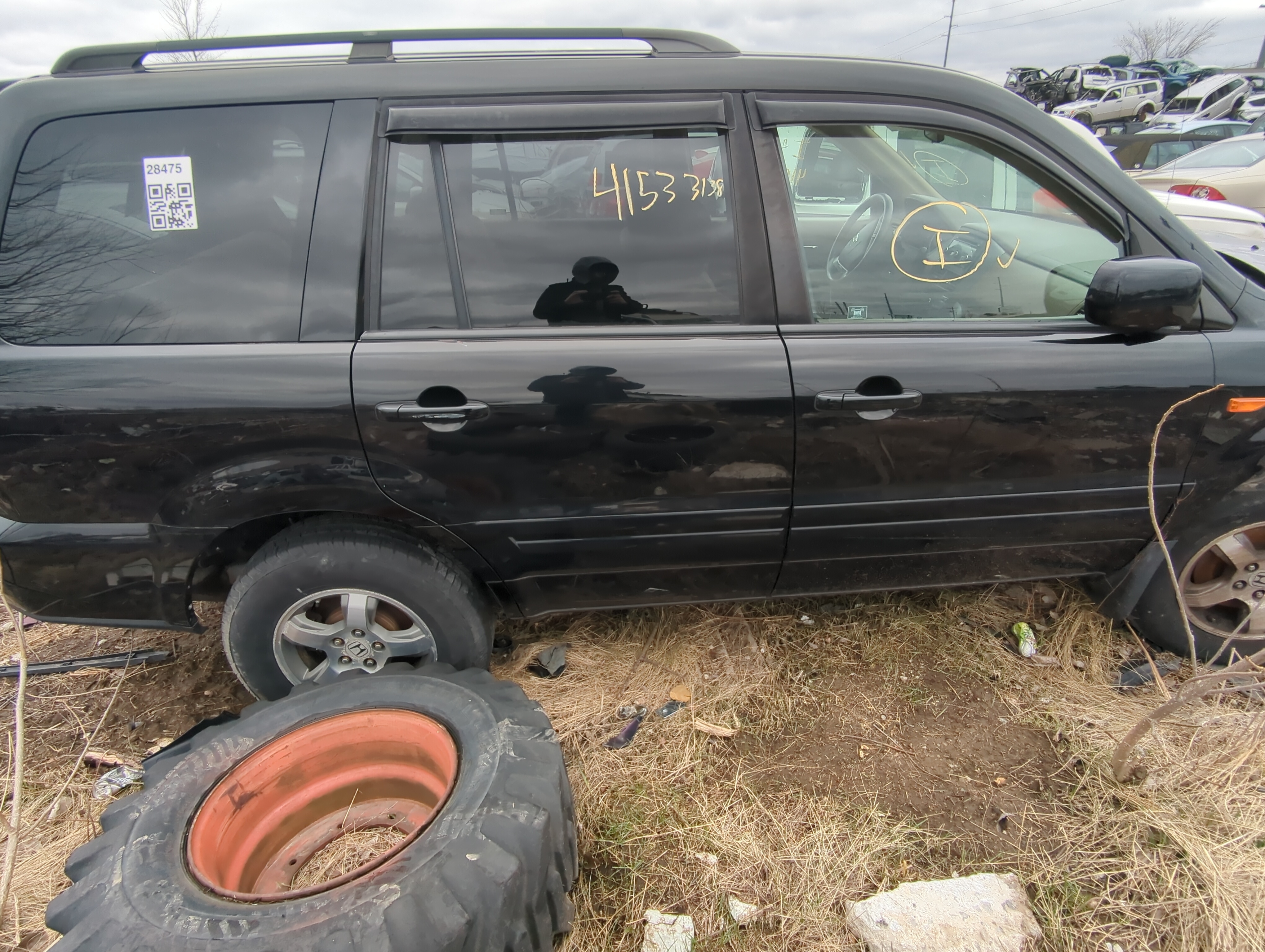 Picture of 2006-2008 Honda Pilot Passenger Rear Door Window Oem 822906