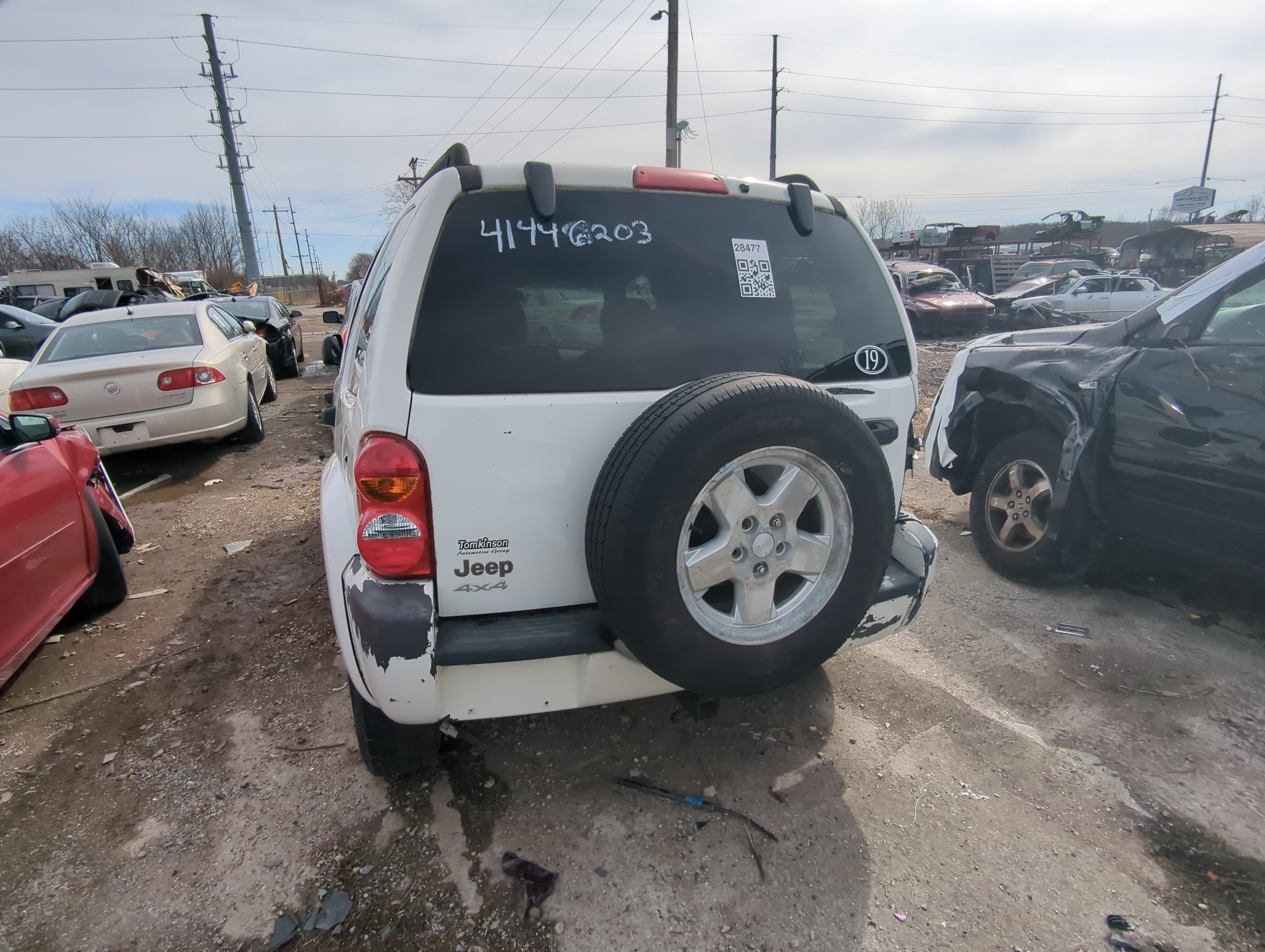Picture of 2002-2003 Jeep Liberty Back Door Right Passenger Side Oem 823194