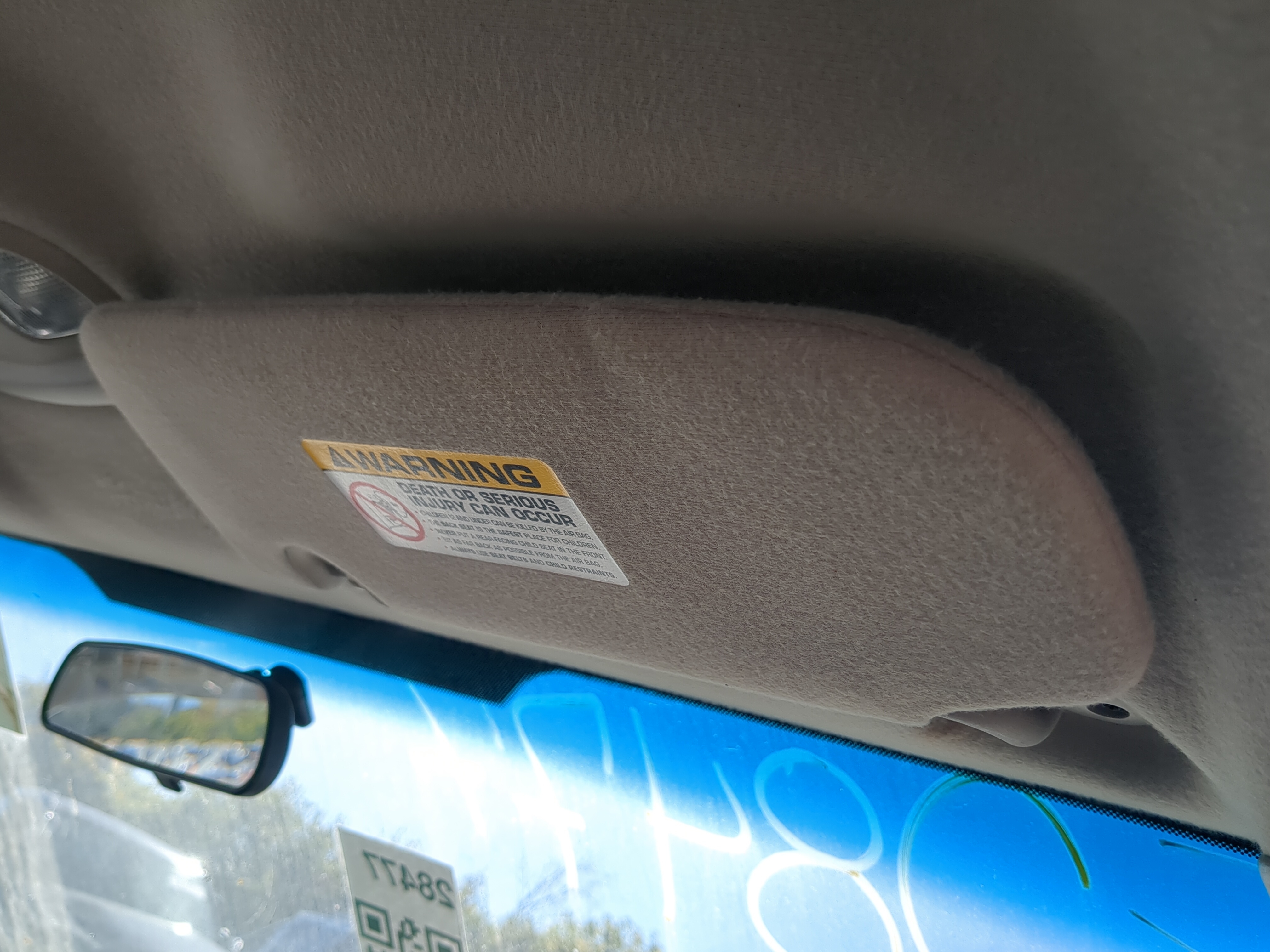 2002-2003 Jeep Liberty Passenger Sun Visor Mirror Right Sunvisor 823349 - Oemusedautoparts1.com