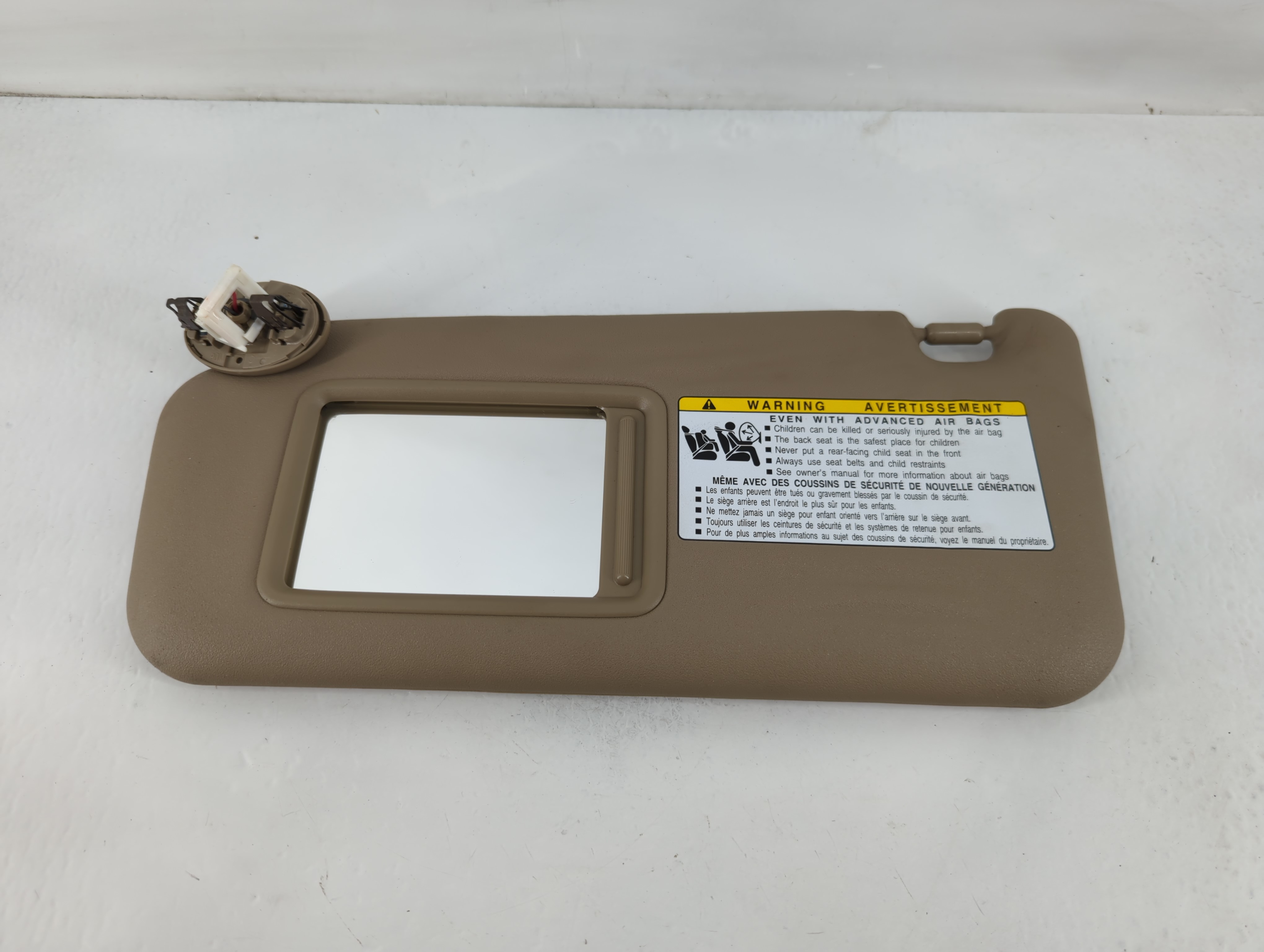 2006-2009 Toyota Rav4 Driver Sun Visor Mirror Left Sunvisor Dark Tan 823525 - Oemusedautoparts1.com