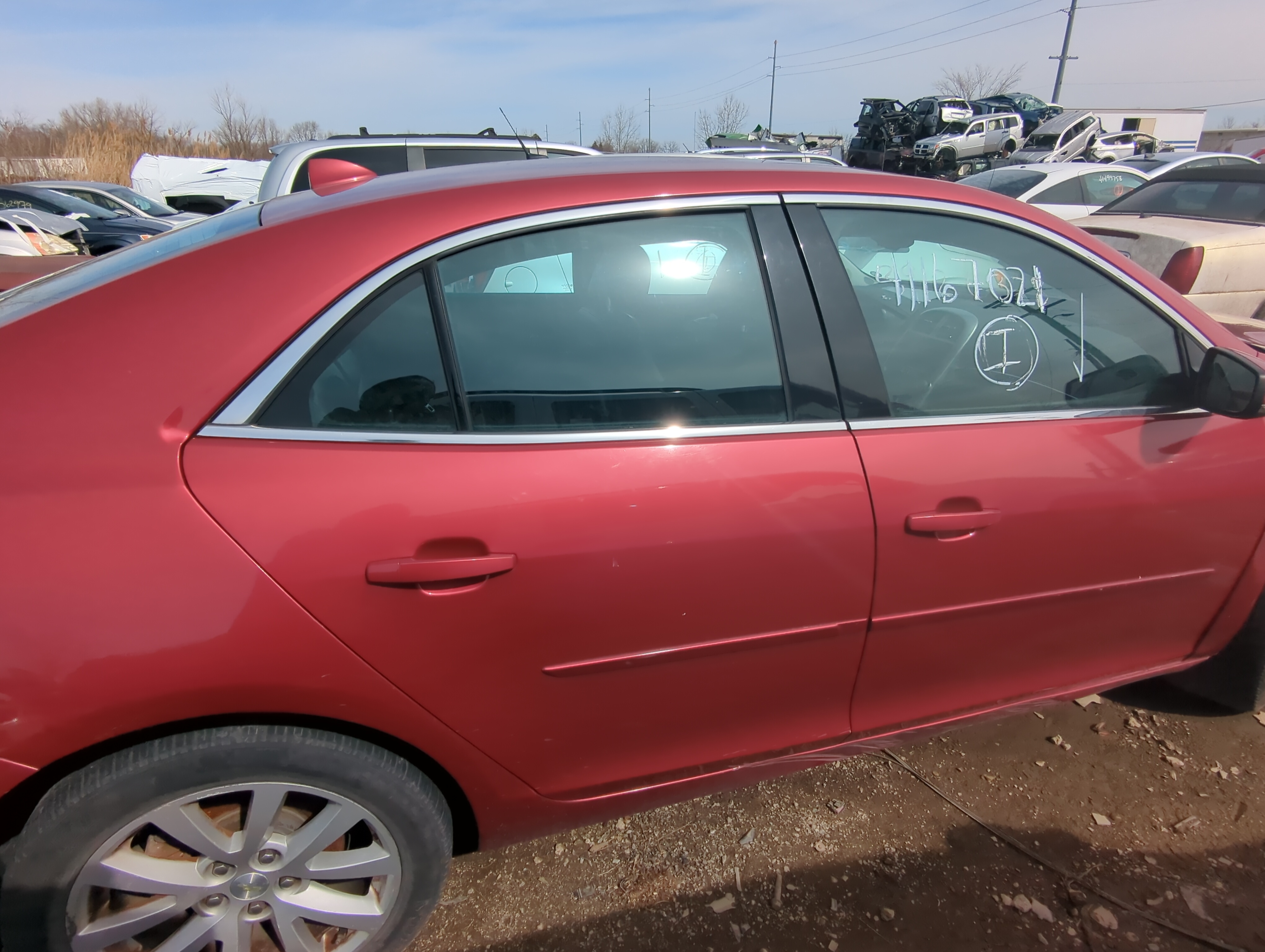 2013-2016 Chevrolet Malibu Passenger Rear Door Window Oem 823781 - Oemusedautoparts1.com