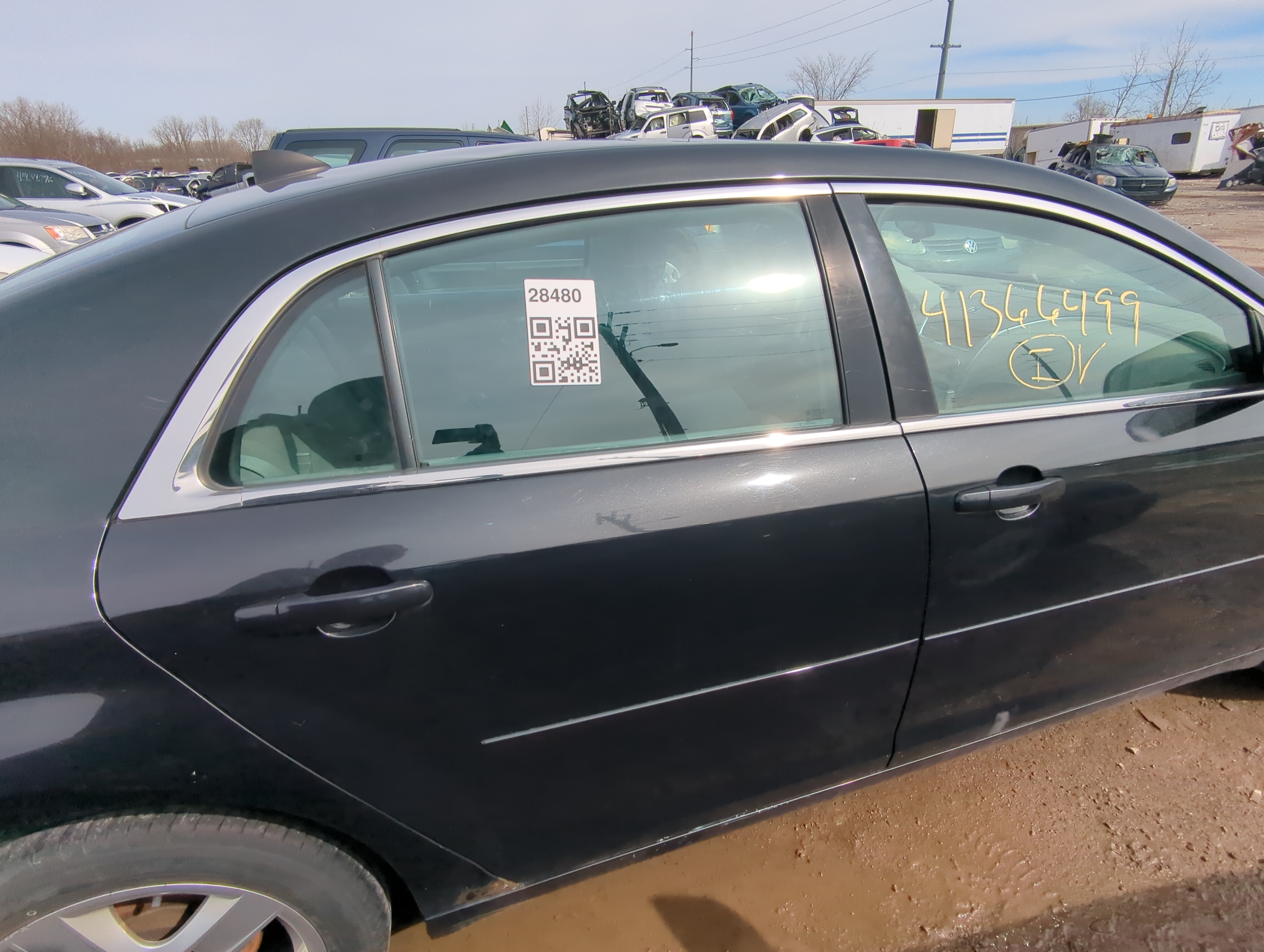 2008-2012 Chevrolet Malibu Passenger Rear Door Window Oem 824034 - Oemusedautoparts1.com