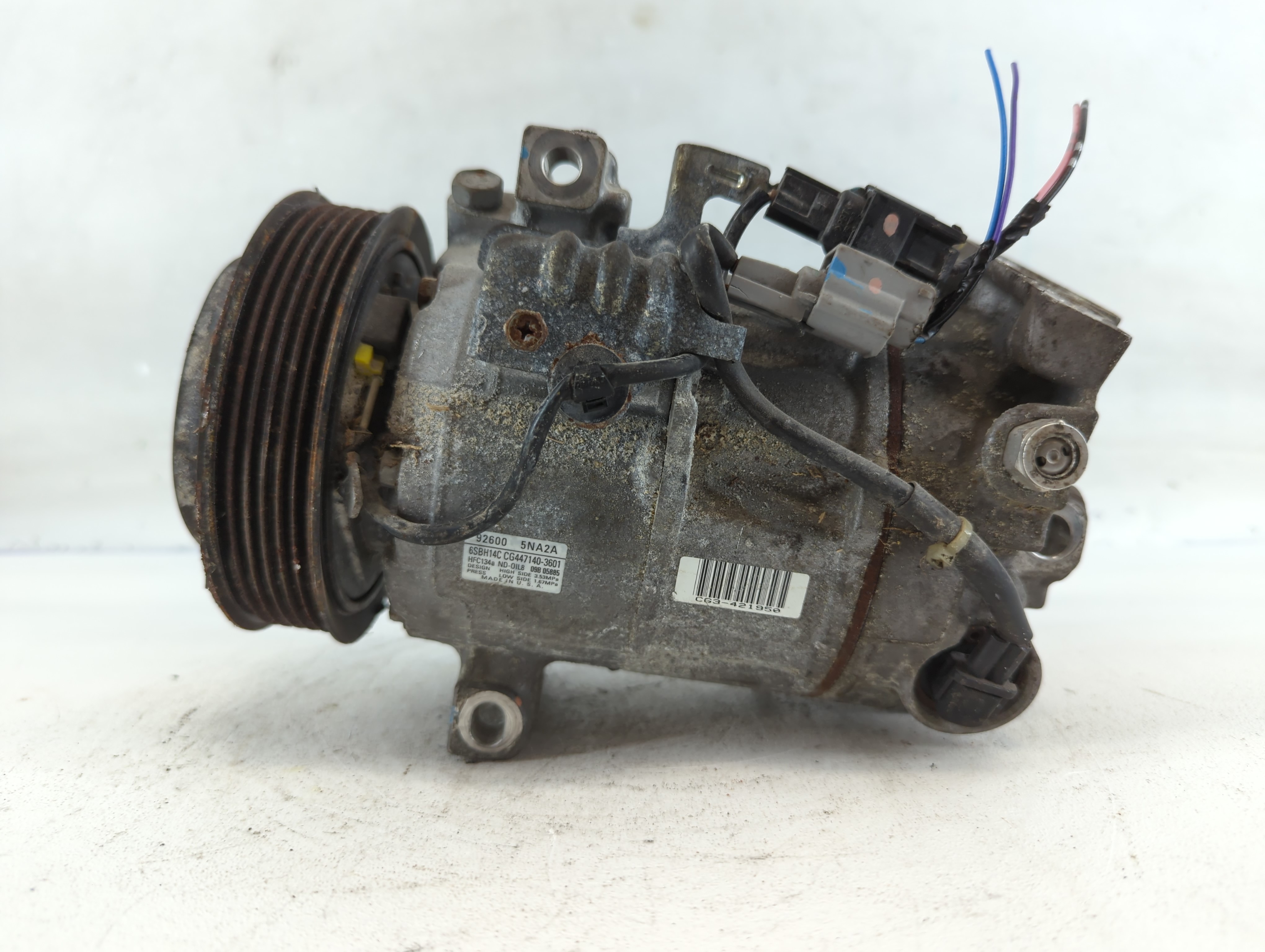 Infiniti Qx50 Air Conditioning A/c Ac Compressor Oem 826059 - Oemusedautoparts1.com