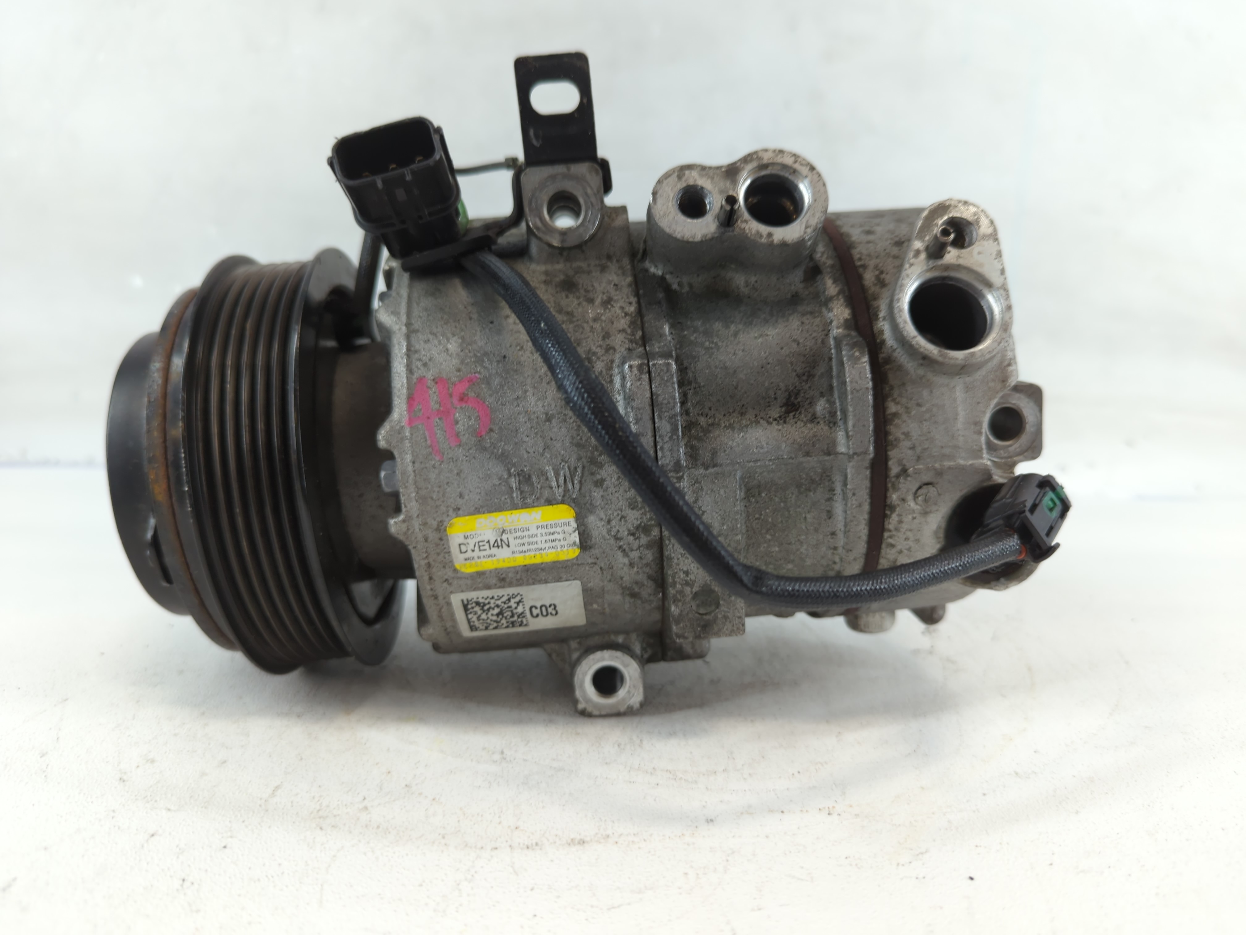 2018-2021 Hyundai Kona Air Conditioning A/c Ac Compressor Oem 826200 - Oemusedautoparts1.com