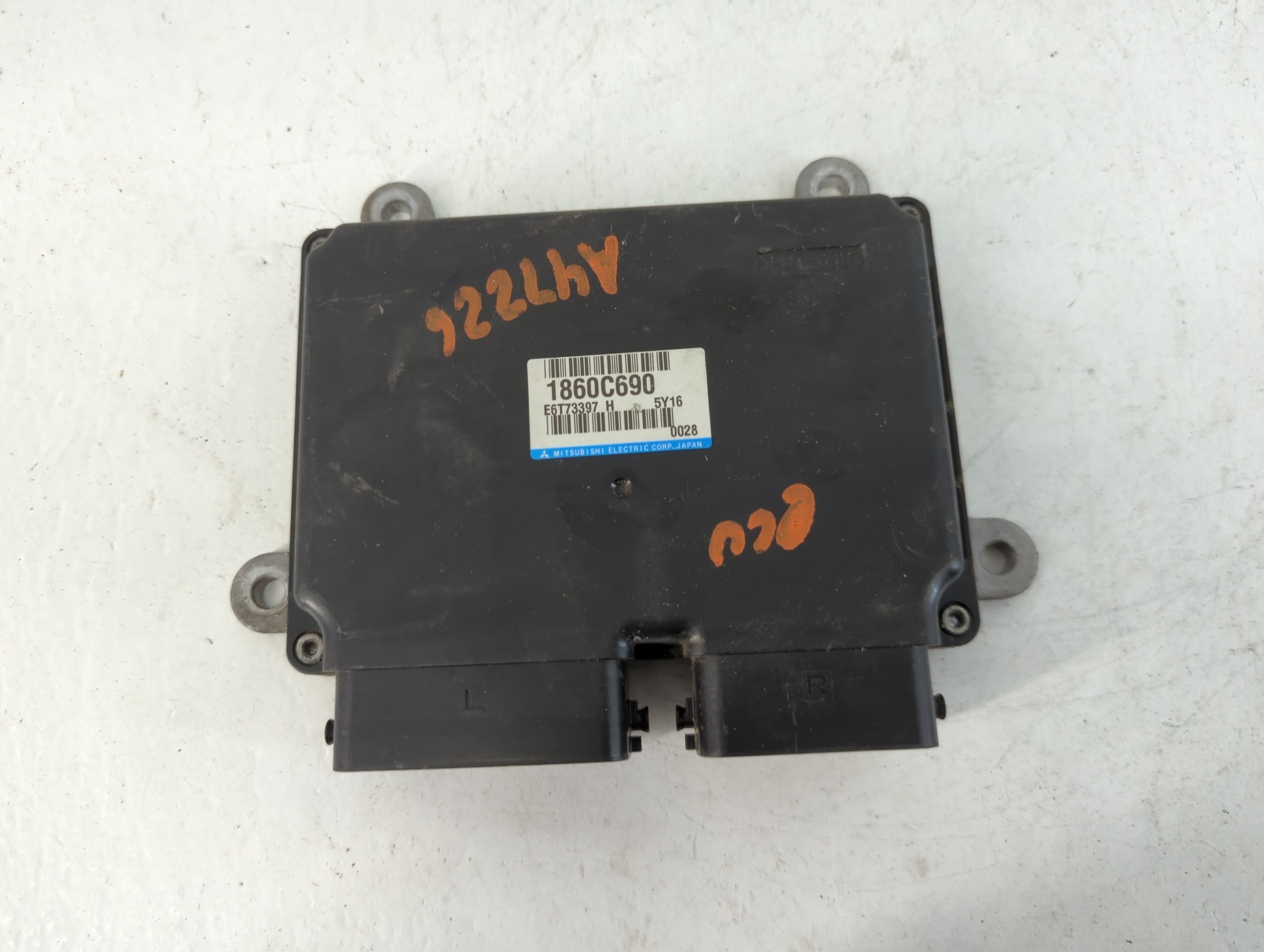 2016-2017 Mitsubishi Lancer Engine Control Computer Ecu Pcm Ecm Pcu Oem 826680 - Oemusedautoparts1.com