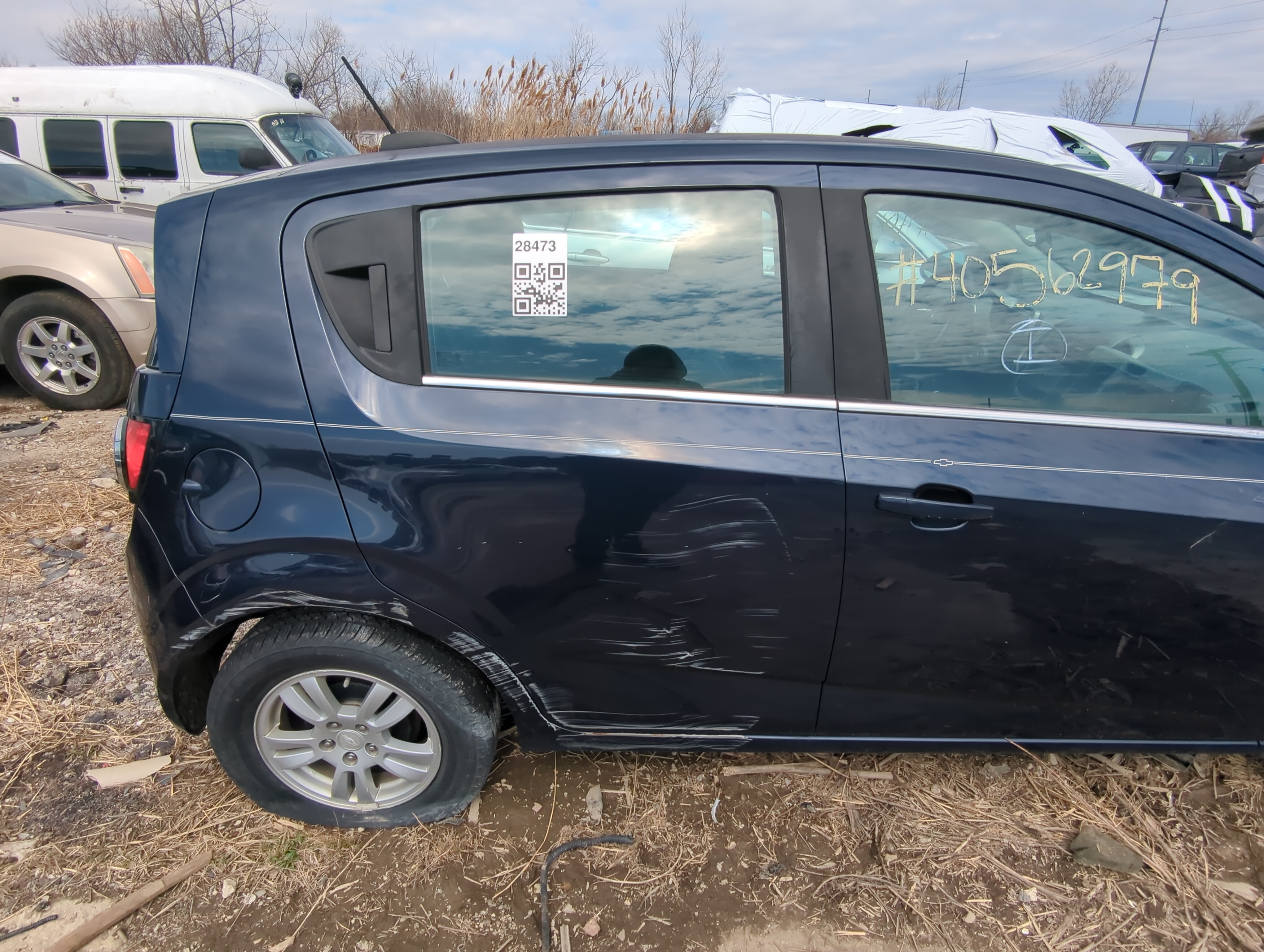Picture of 2015-2019 Chevrolet Sonic Passenger Rear Door Window Oem 827350