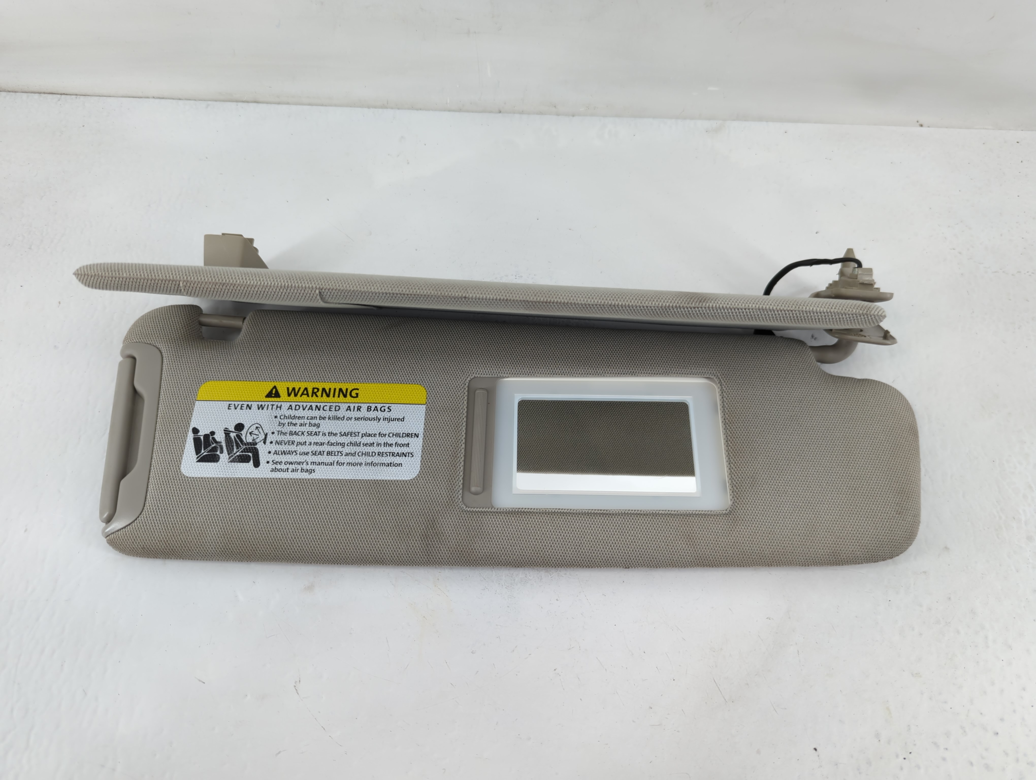 2007-2015 Audi Q7 Passenger Sun Visor Mirror Right Sunvisor Grey 827492 - Oemusedautoparts1.com