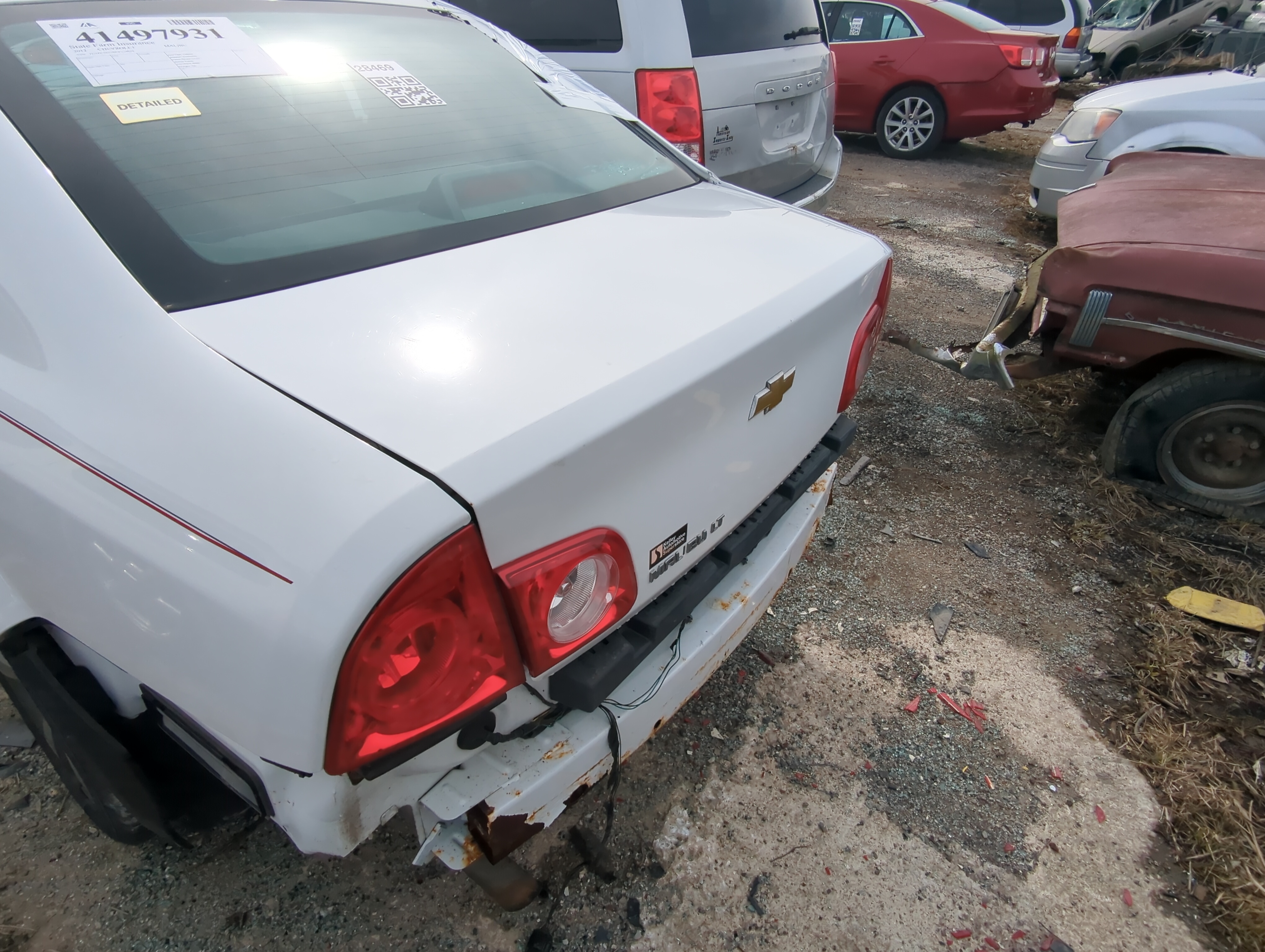 2008-2012 Chevrolet Malibu Trunk/decklid/hatch/tailgate Oem 828072 - Oemusedautoparts1.com