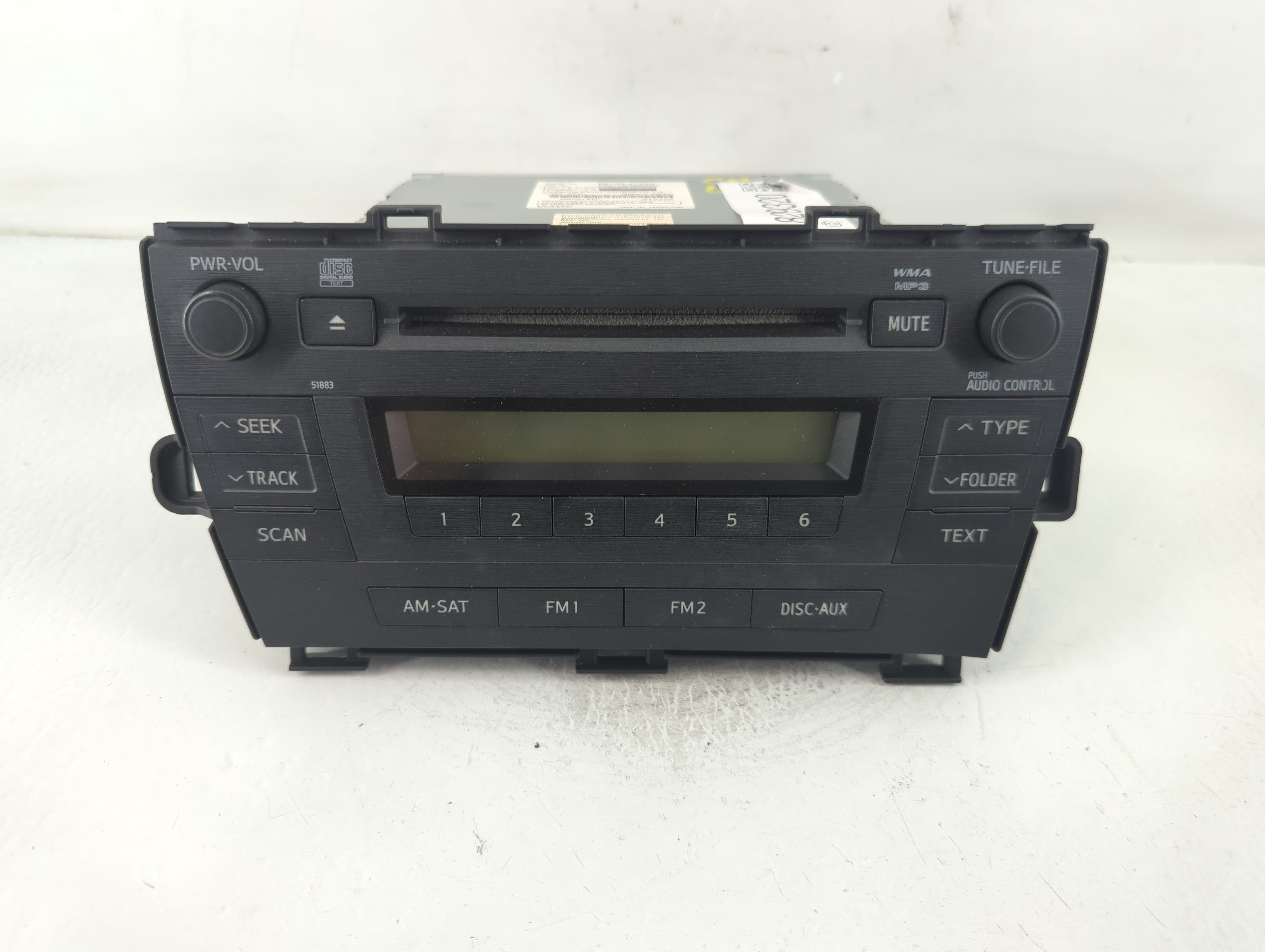 2010-2011 Toyota Prius Am Fm Cd Player Radio Receiver 829320 - Oemusedautoparts1.com