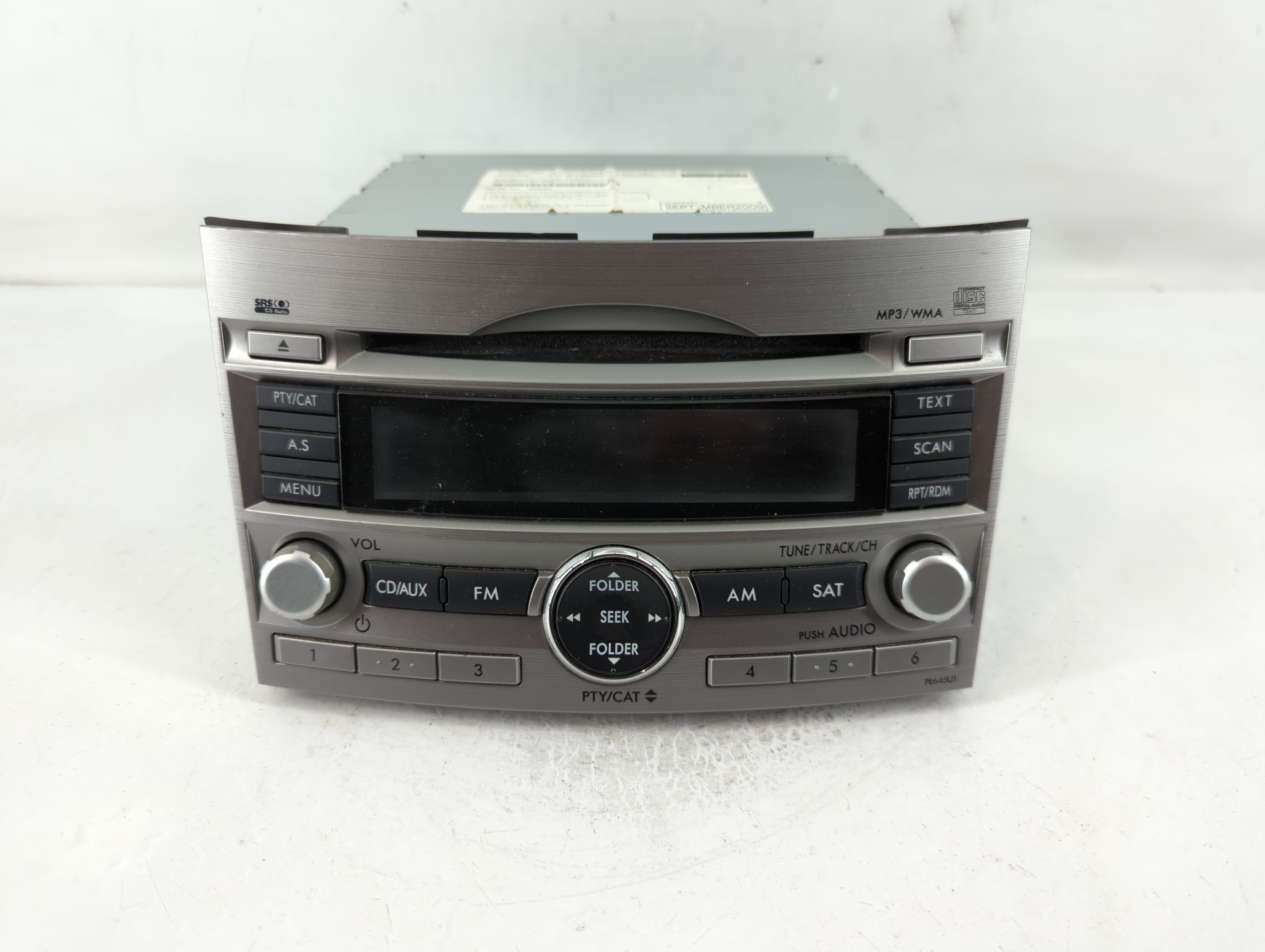 2010-2012 Subaru Legacy Am Fm Cd Player Radio Receiver 829798 - Oemusedautoparts1.com