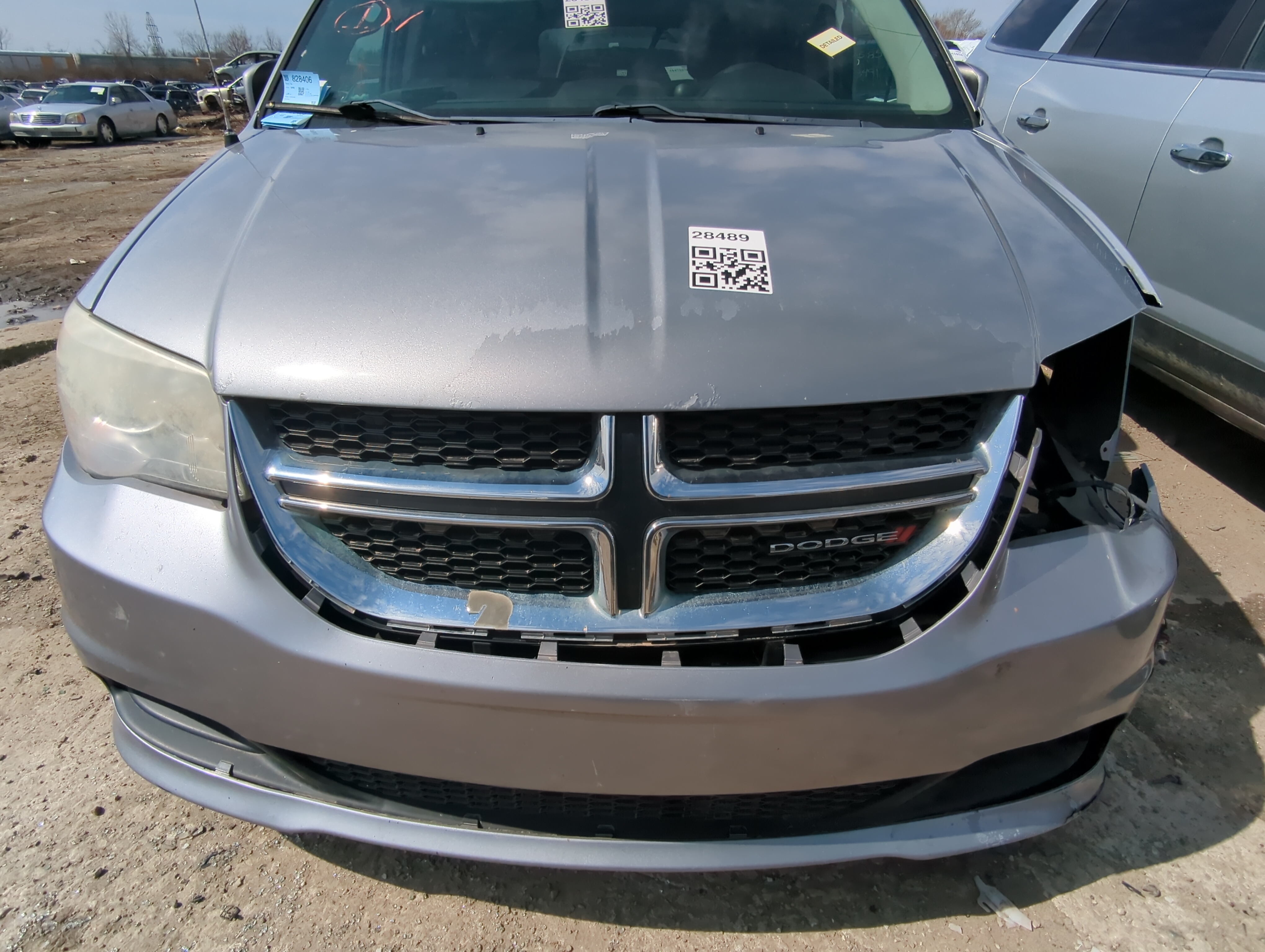 Dodge Caravan Front Bumper Grille 830255 - Oemusedautoparts1.com