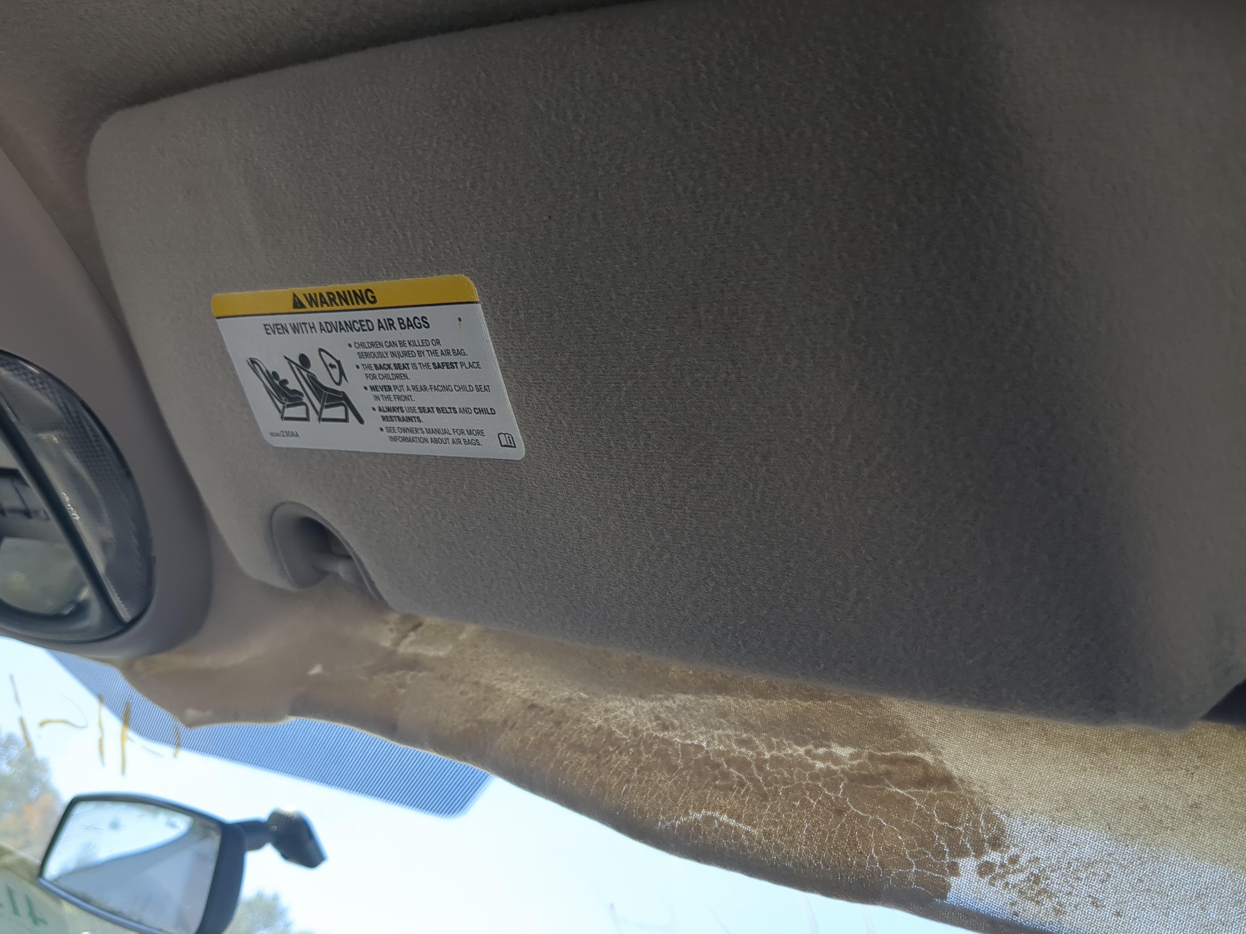 2004-2007 Dodge Caravan Passenger Sun Visor Mirror Right Sunvisor 830527 - Oemusedautoparts1.com