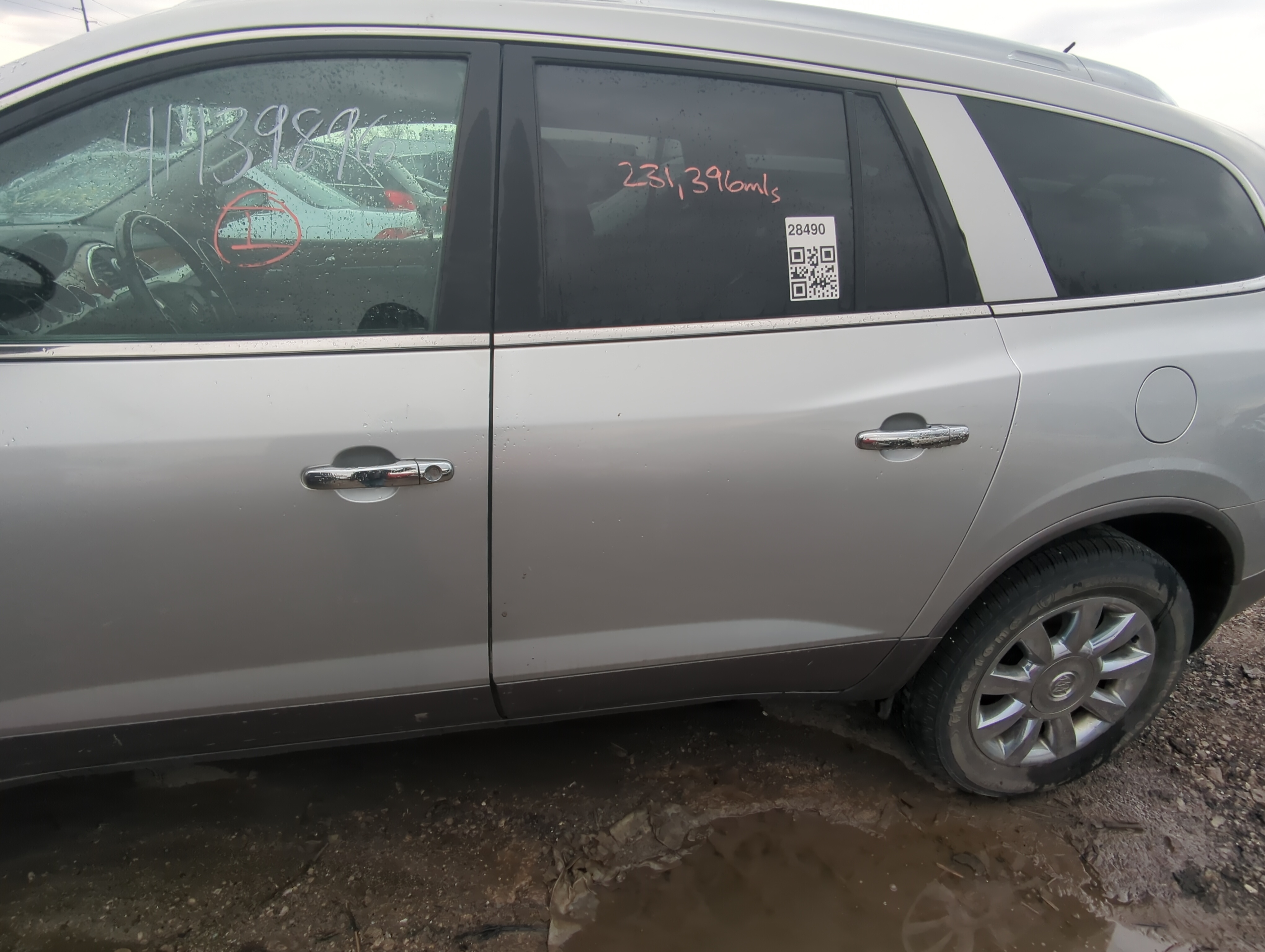 Picture of 2008-2017 Buick Enclave Driver Rear Door Window Oem 831190
