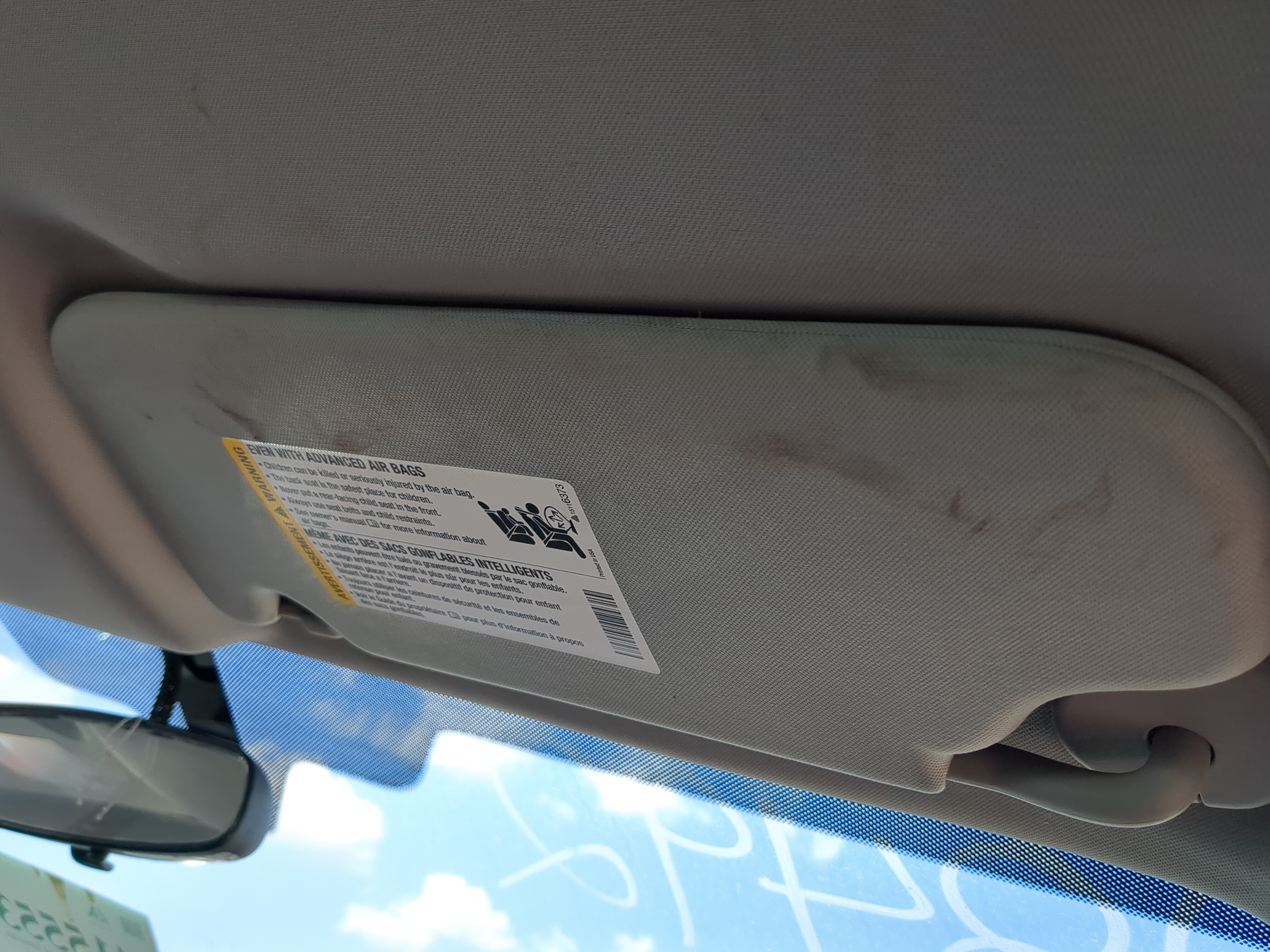 2006-2016 Chevrolet Impala Passenger Sun Visor Mirror Right Sunvisor 831783 - Oemusedautoparts1.com