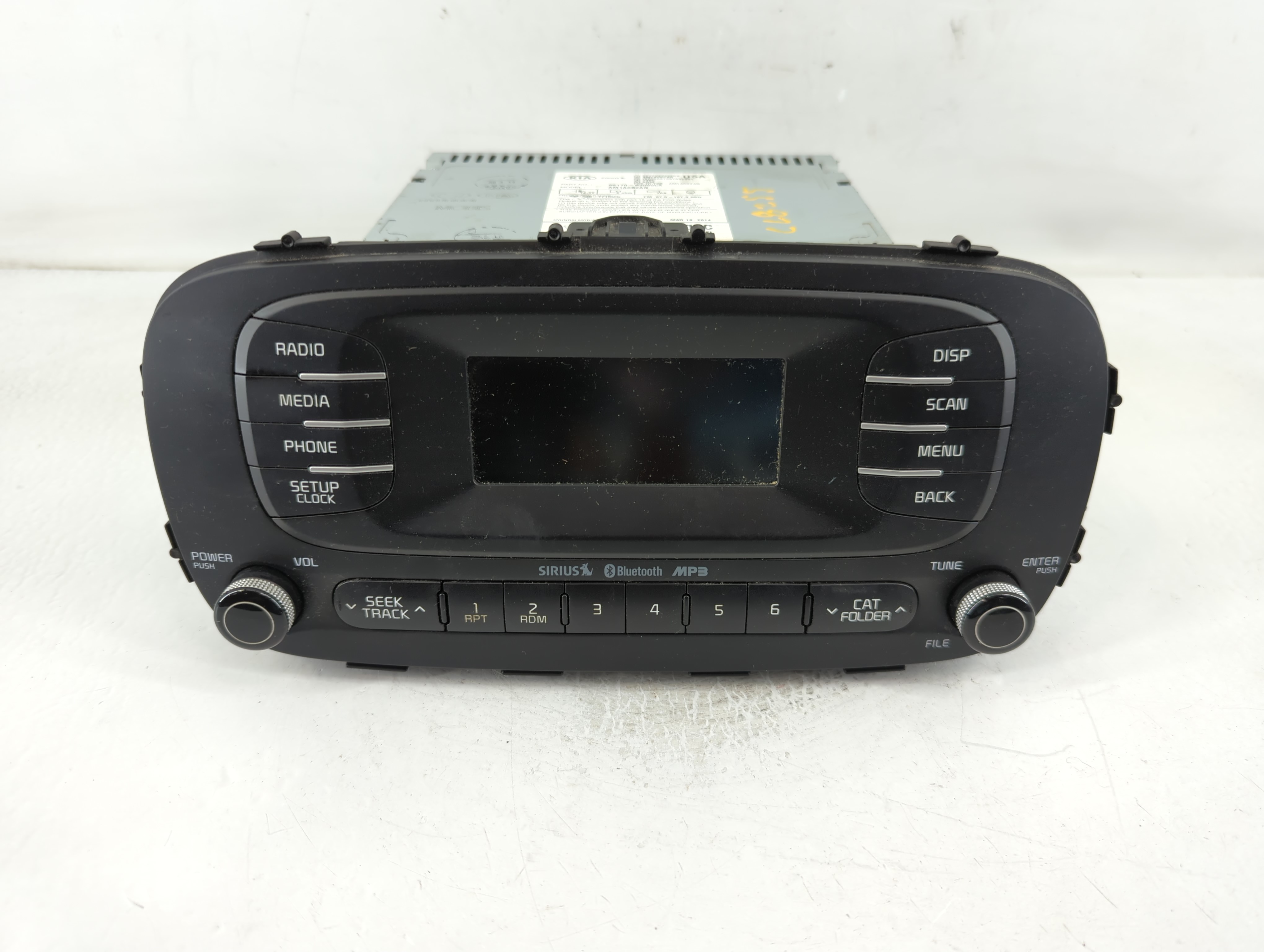 2014-2016 Kia Soul Am Fm Cd Player Radio Receiver 832520 - Oemusedautoparts1.com